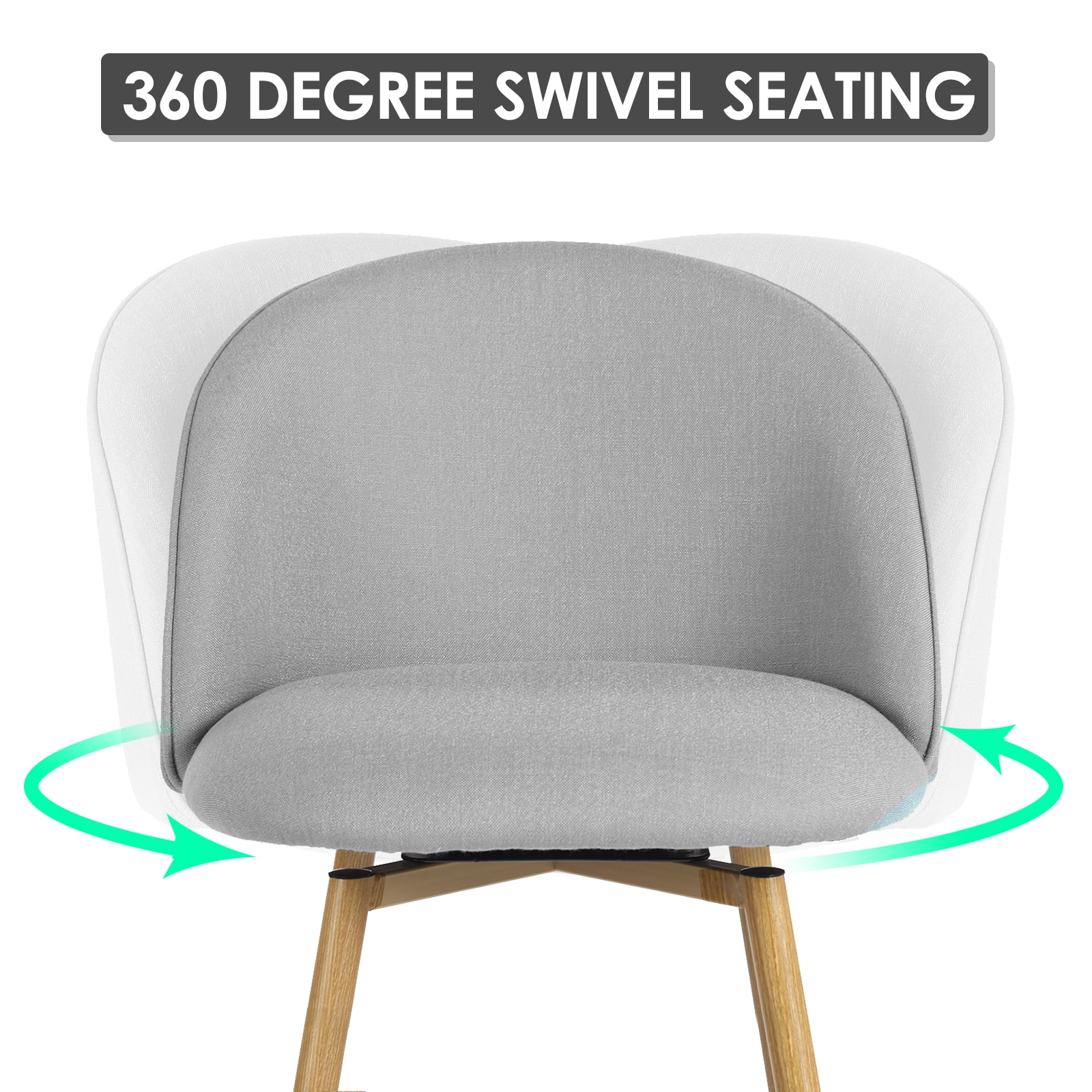 Homy Casa HASEEB GREY 4 stools - View #5