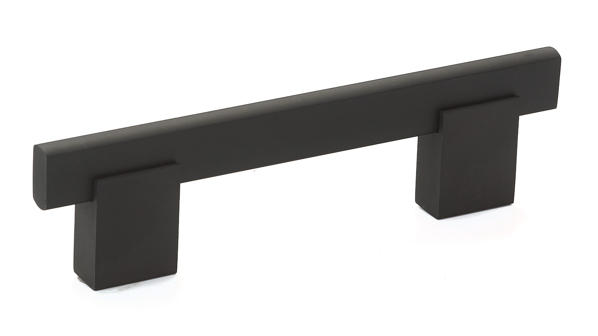 Richelieu BP905096900 Madison 3-3/4-in , 96mm Center to Center Matte Black Rectangular Handle