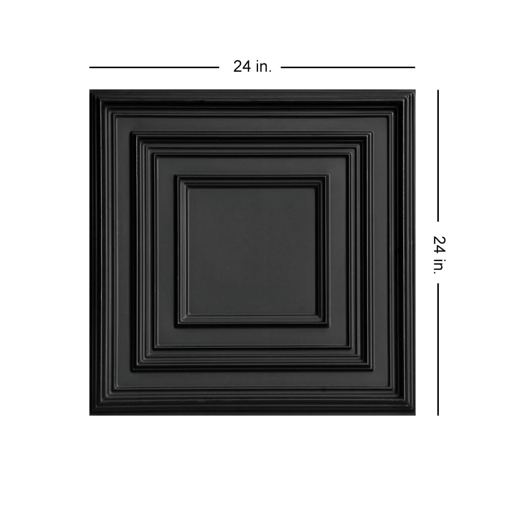 From Plain to Beautiful in Hours 222BK-24X24-10 Ceiling-Tile - View #3