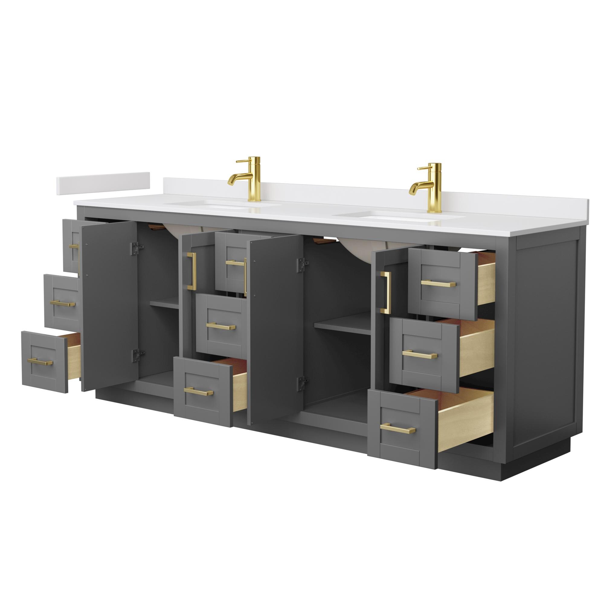 Wyndham Collection WCF292984DGGWCUNSMXX Bath-Vanity-Combo - View #3