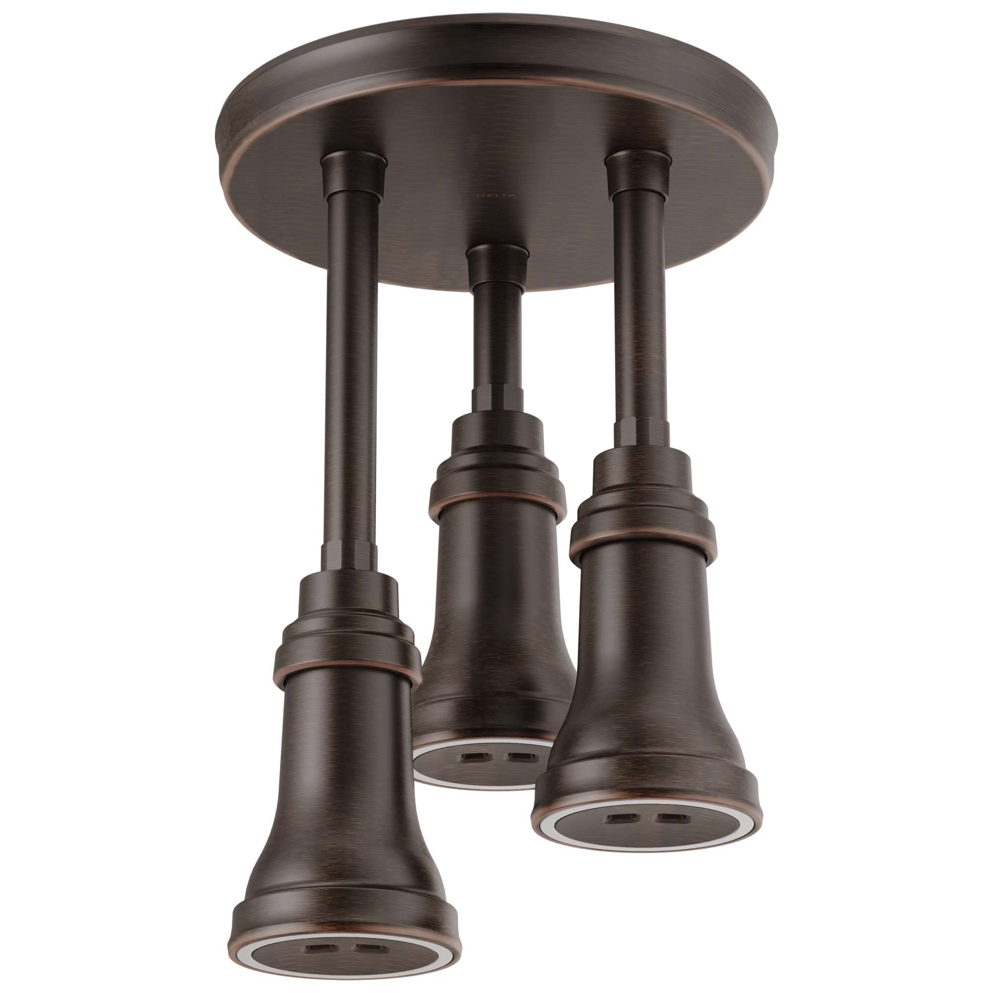 Delta Universal Showering Components Venetian Bronze 1-Spray Rain Shower Head 2.5-GPM (9.5-LPM)