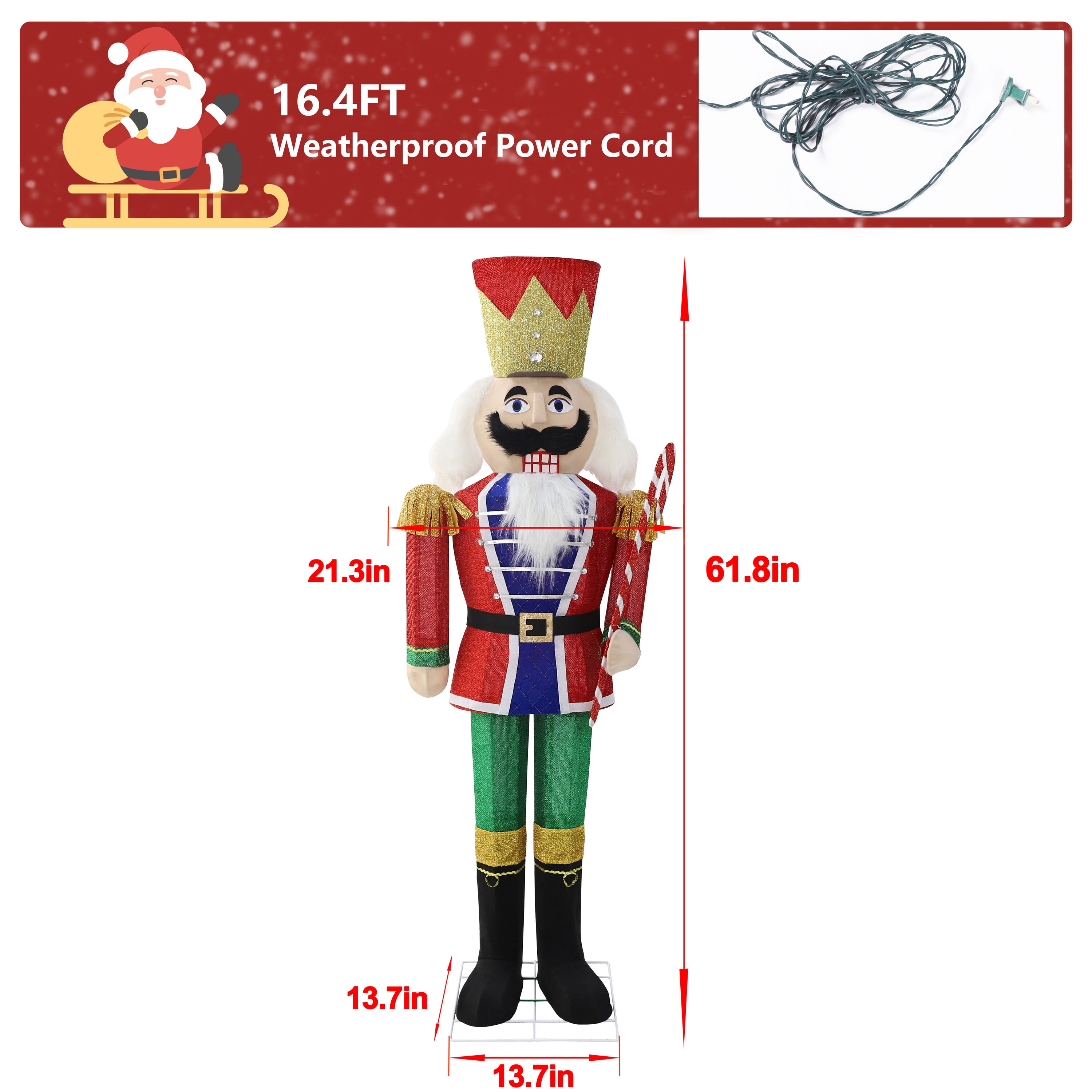 Big Dot of Happiness Christmas Nutcracker - DIY Shaped Holiday