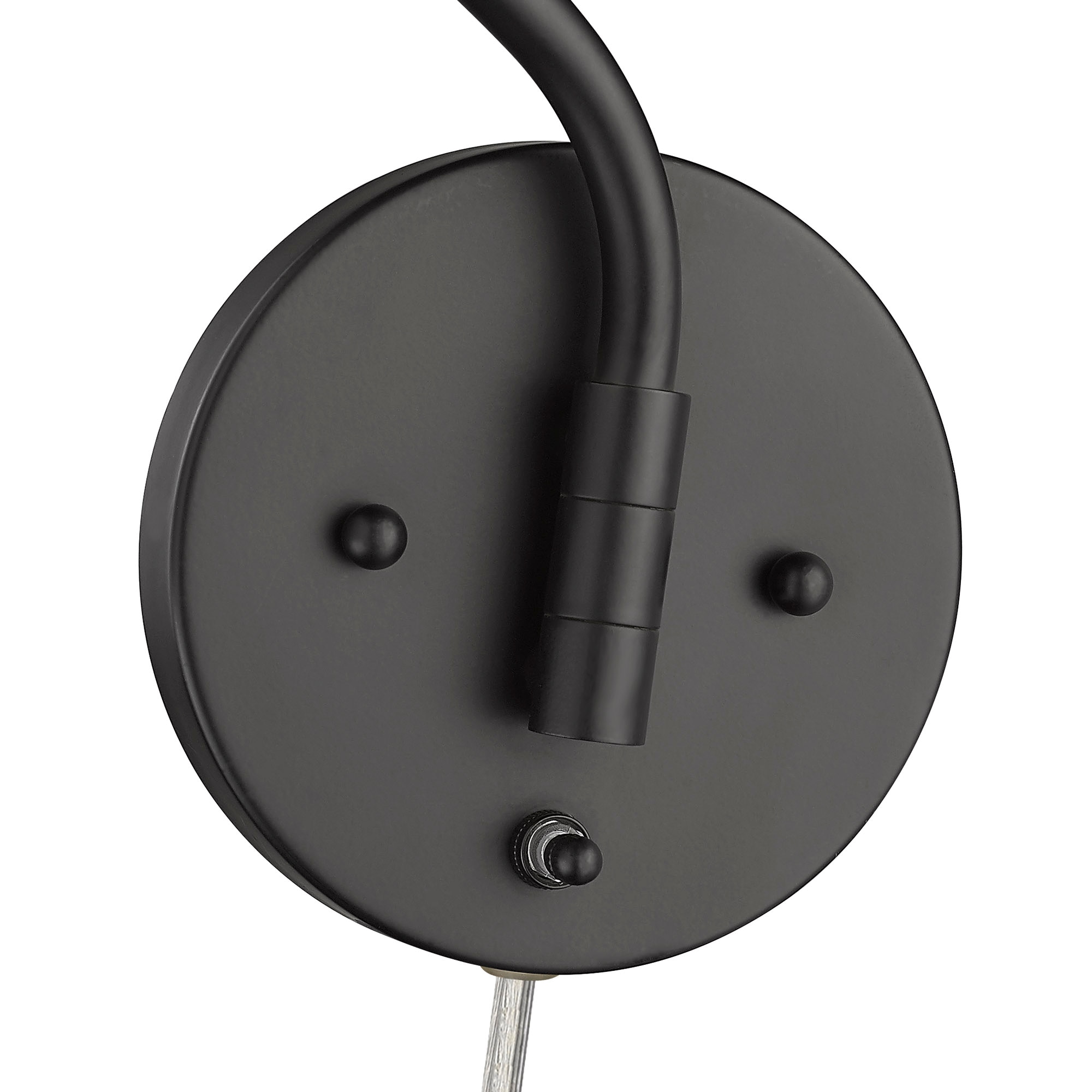 Ryleigh 19.63" Matte Black Dimmable Swing Arm Wall Sconce