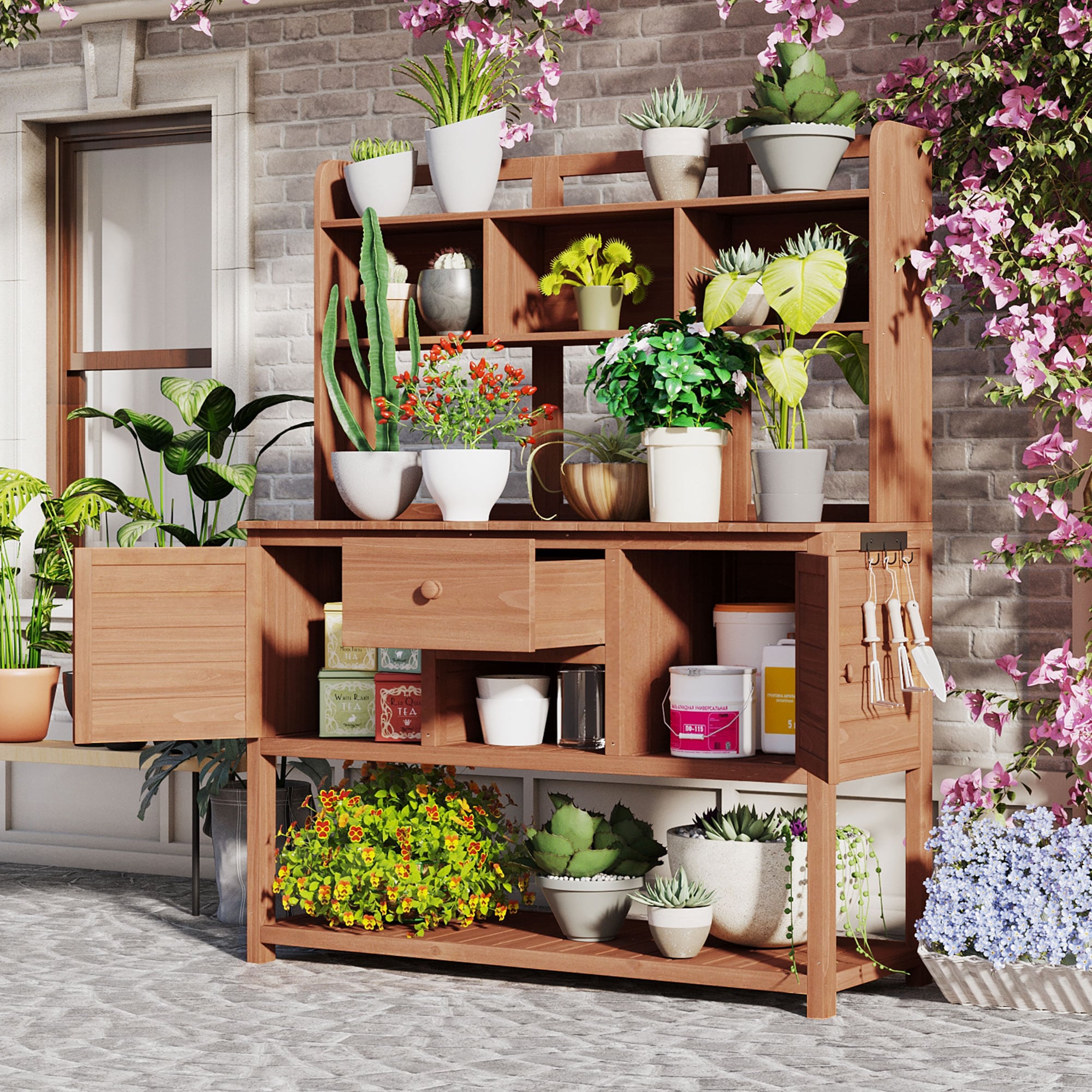 AHIOU HOME ZAAHG-P229035DPB Potting-Benches - View #2