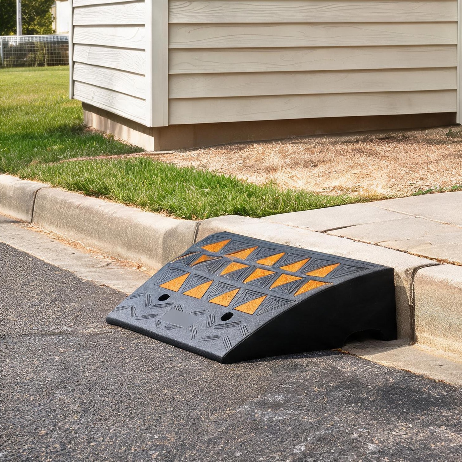 Watnature Black Rubber Ramp 6 in featuring Storage with Rise Deep Black ...