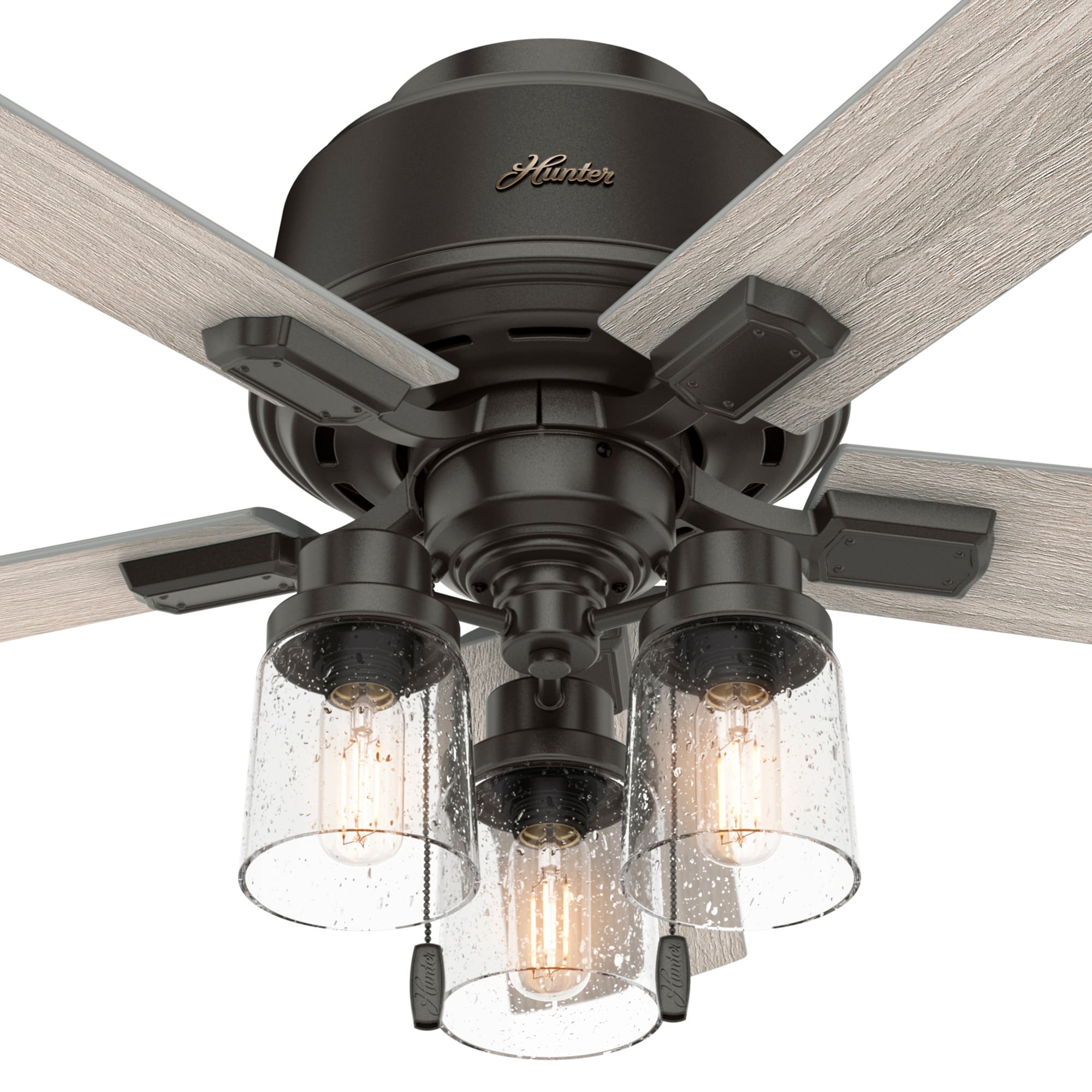 Hartland Noble Bronze 44" LED Ceiling Fan with Chandelier Lighting