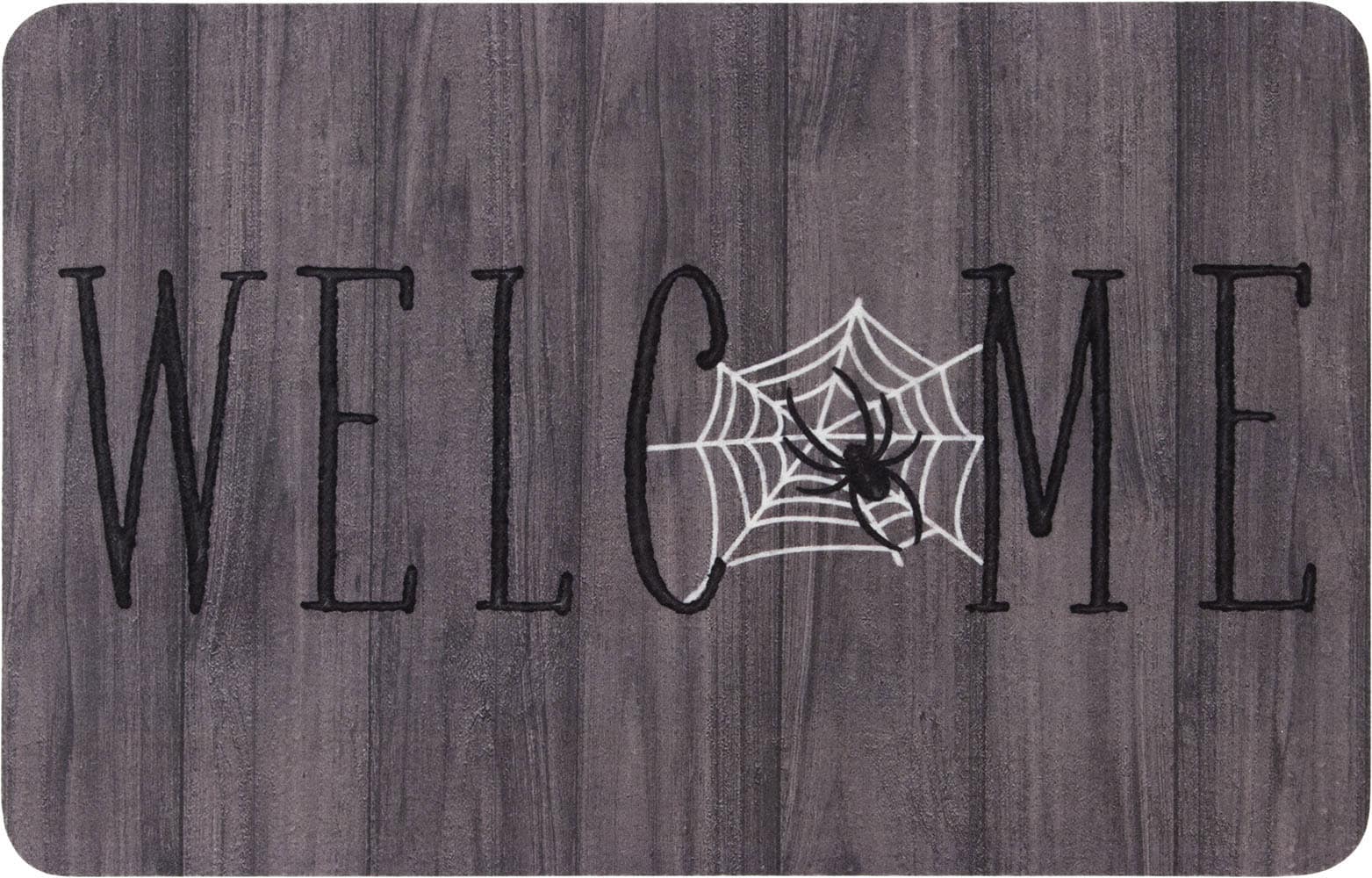 Style Selections 8282.61.07 2-ft x 3-ft Gray Polyester Rectangular Outdoor Novelty Door Mat