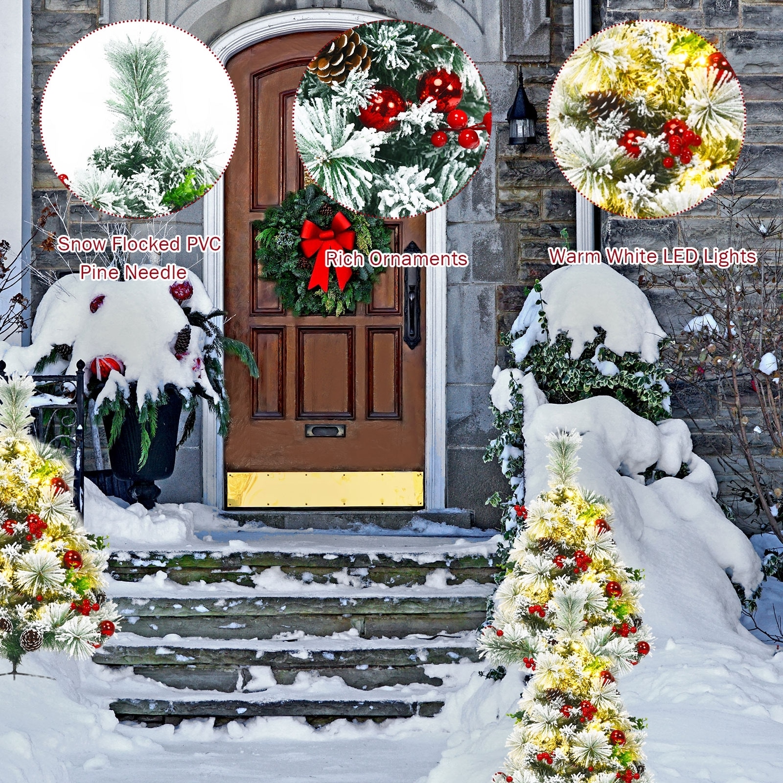 WELLFOR HYJ22871 Artificial-Christmas-Trees - View #3
