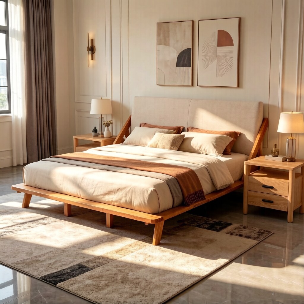Christopher Knight Home - Arlisse Modern 3-Piece Bedroom Set with Upholstered Wood Platform Bed a...