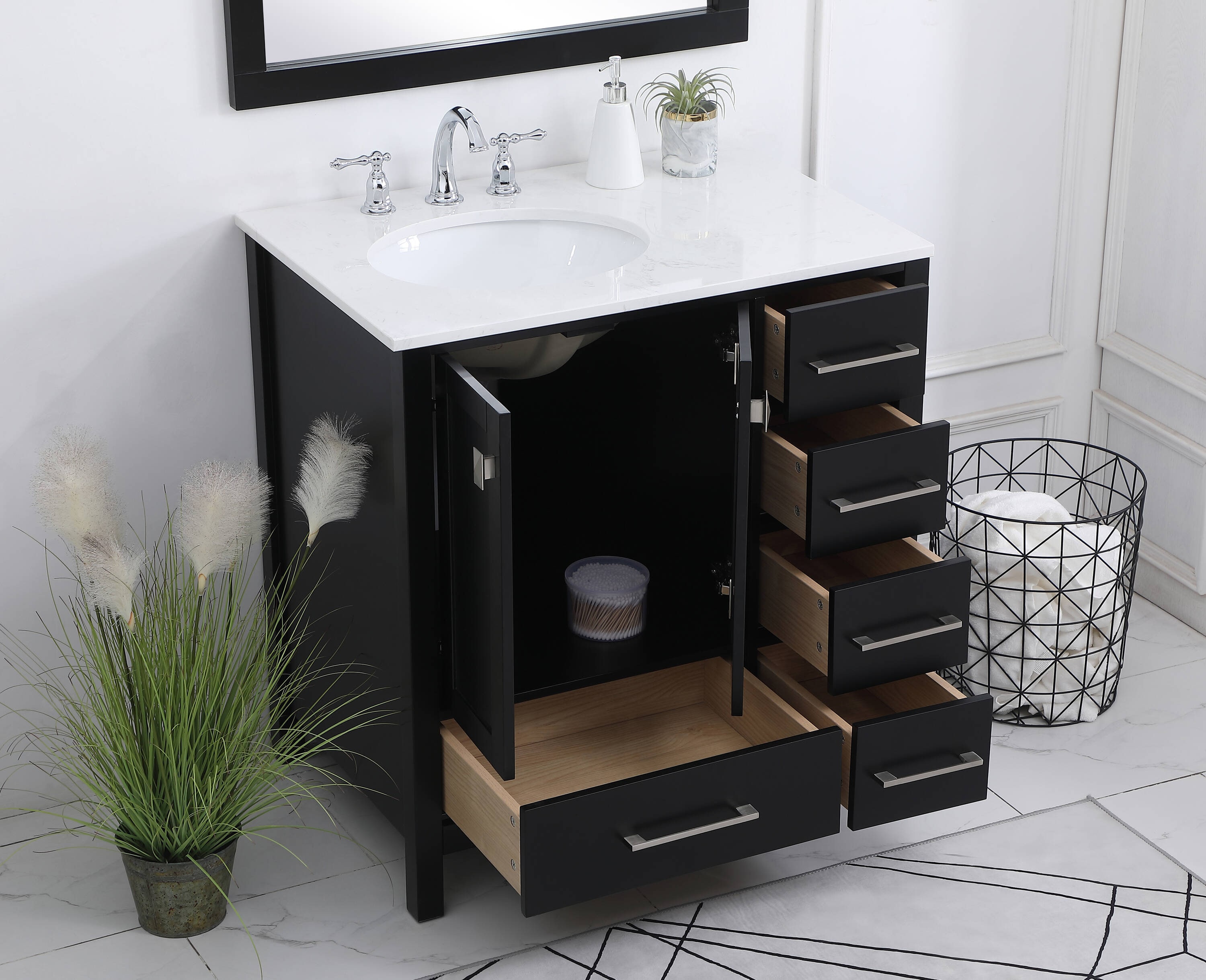 Elegant Decor FI56432BK Bath-Vanity-Combo - View #11