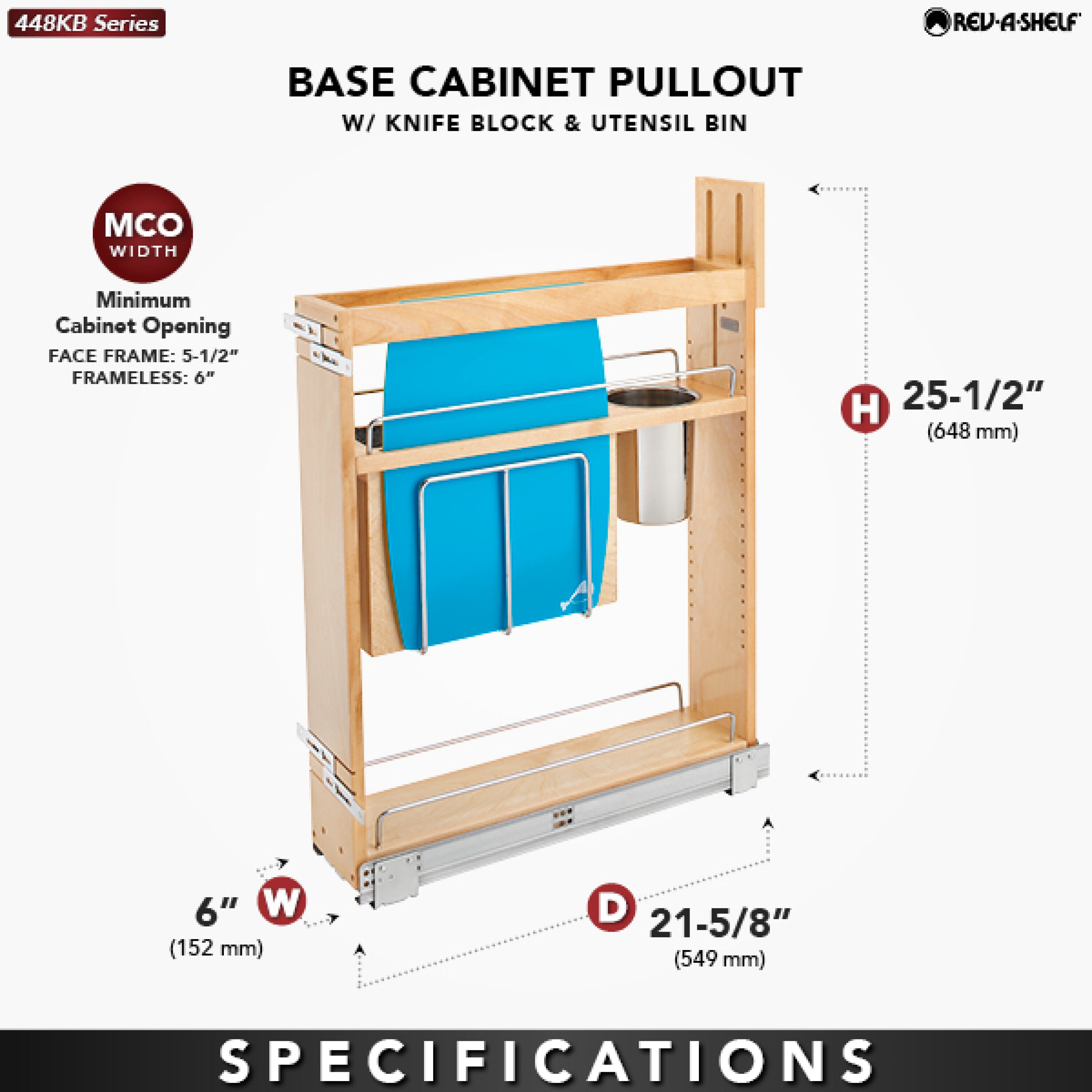 Rev-A-Shelf 448KB-BCSC-5C Pull-Out-Cabinet-Baskets - View #4