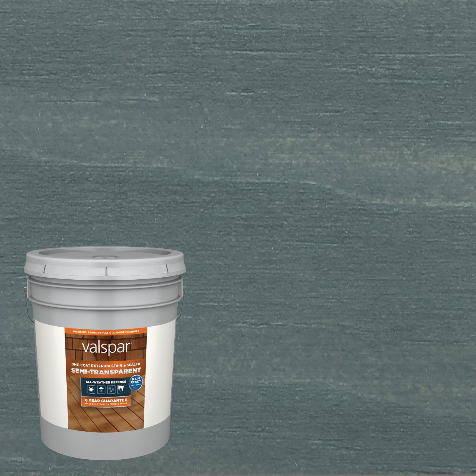 Valspar Cottage Gray Semi-transparent Exterior Wood Stain and