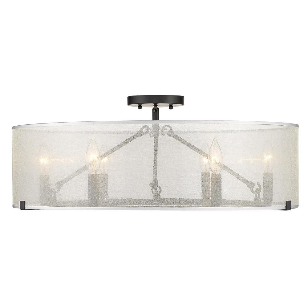 Golden Lighting 5019-6SF BLK flushmounts - View #3