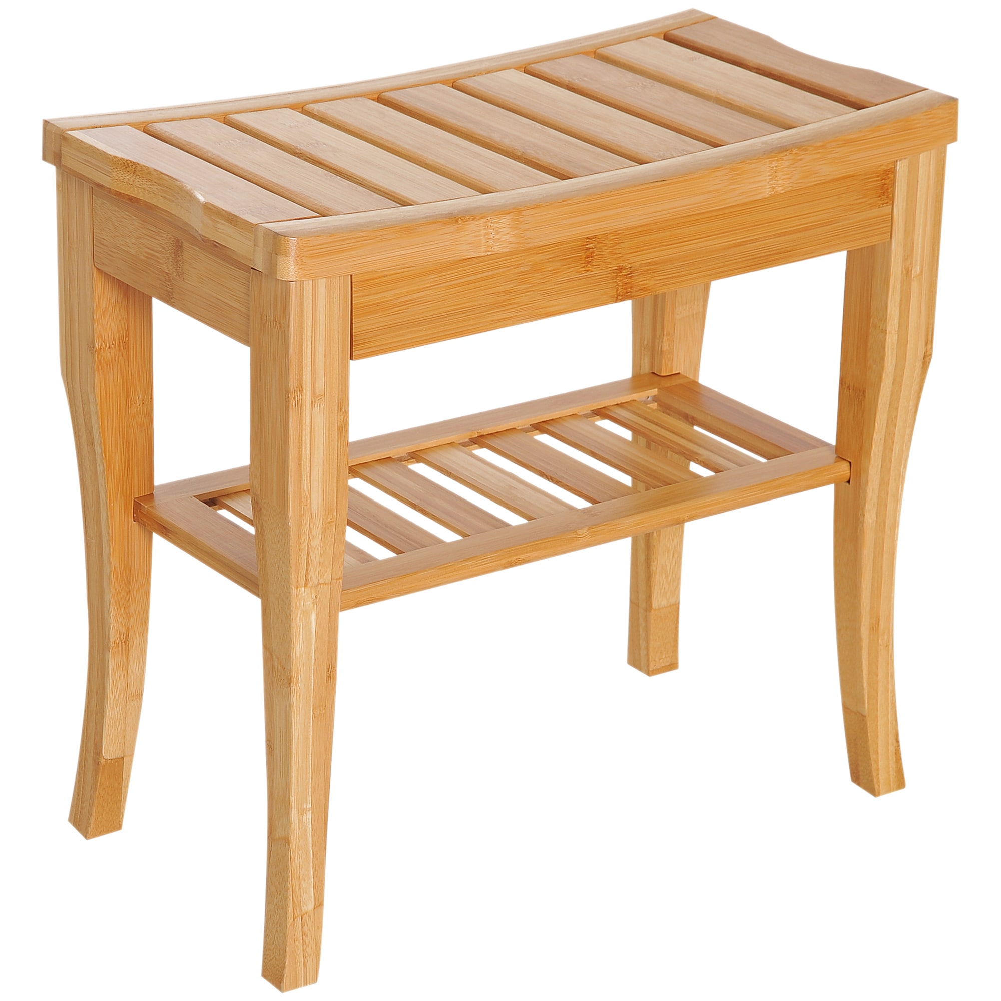 Flynama L-141214 Modern Natural Storage Bench 17.5-in x 10.25-in x 18.75-in