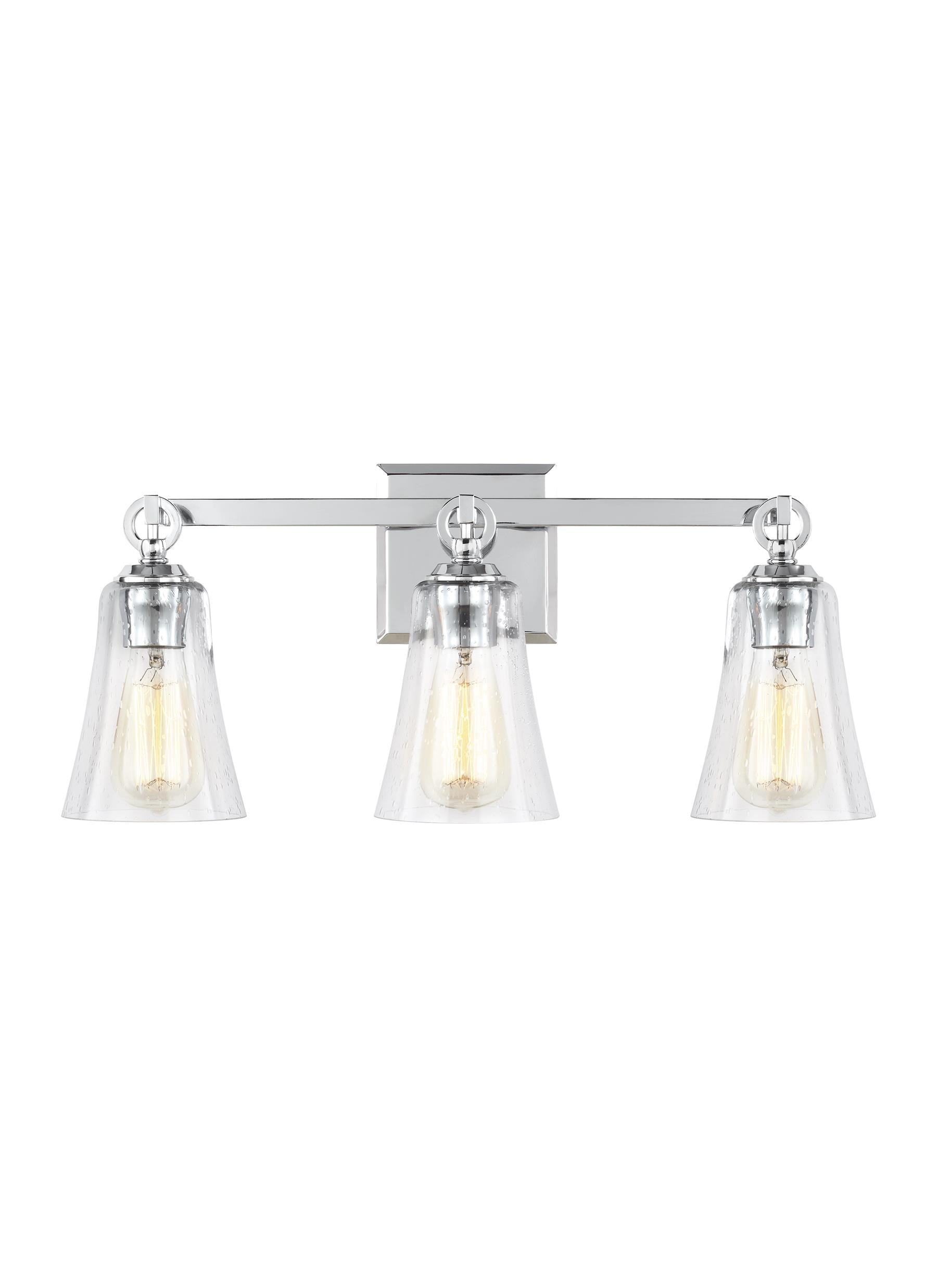 Generation Lighting Canfield 21.75-in 3-Light Chrome Transitional ...