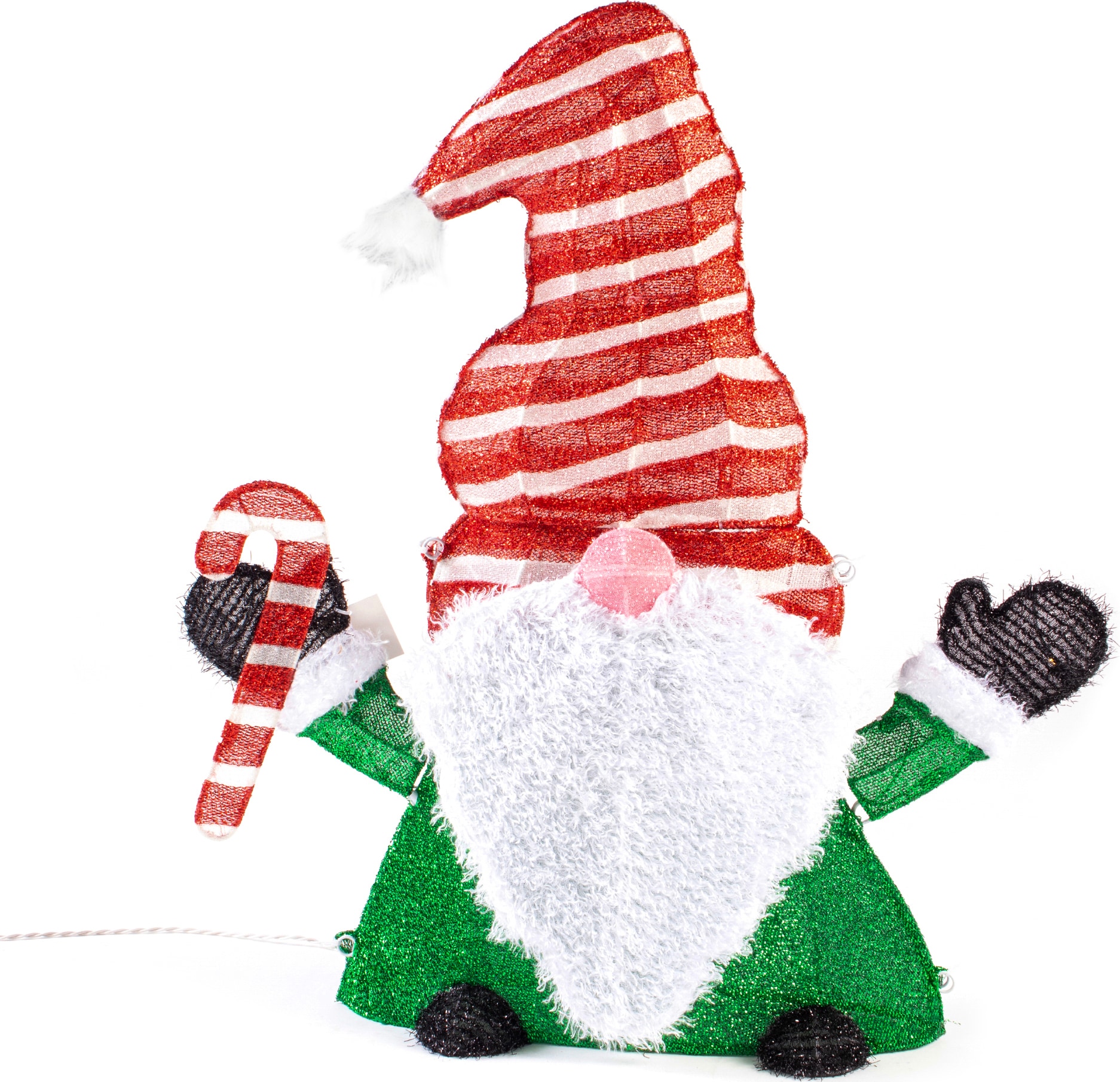  SS202206 32-Inches Lighted Santa Christmas Decor