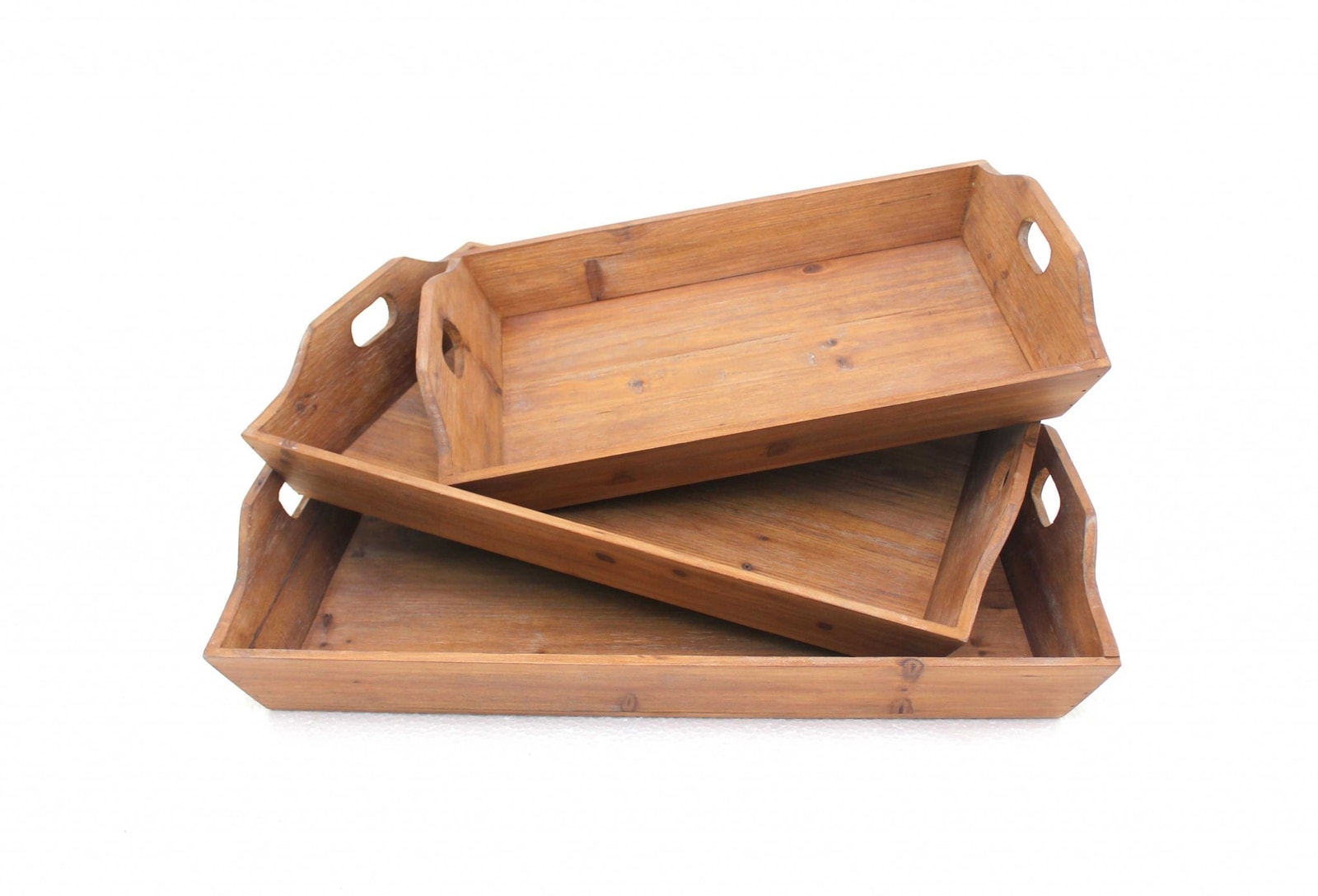 HomeRoots 4000274448 3.75-in x 16.5-in Brown Oval Serving Tray