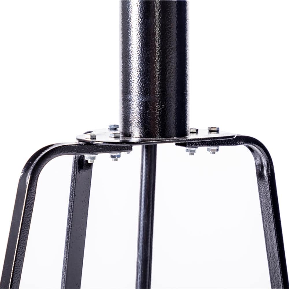 Hammered Black Propane Patio Heater with Emergency Shut Off