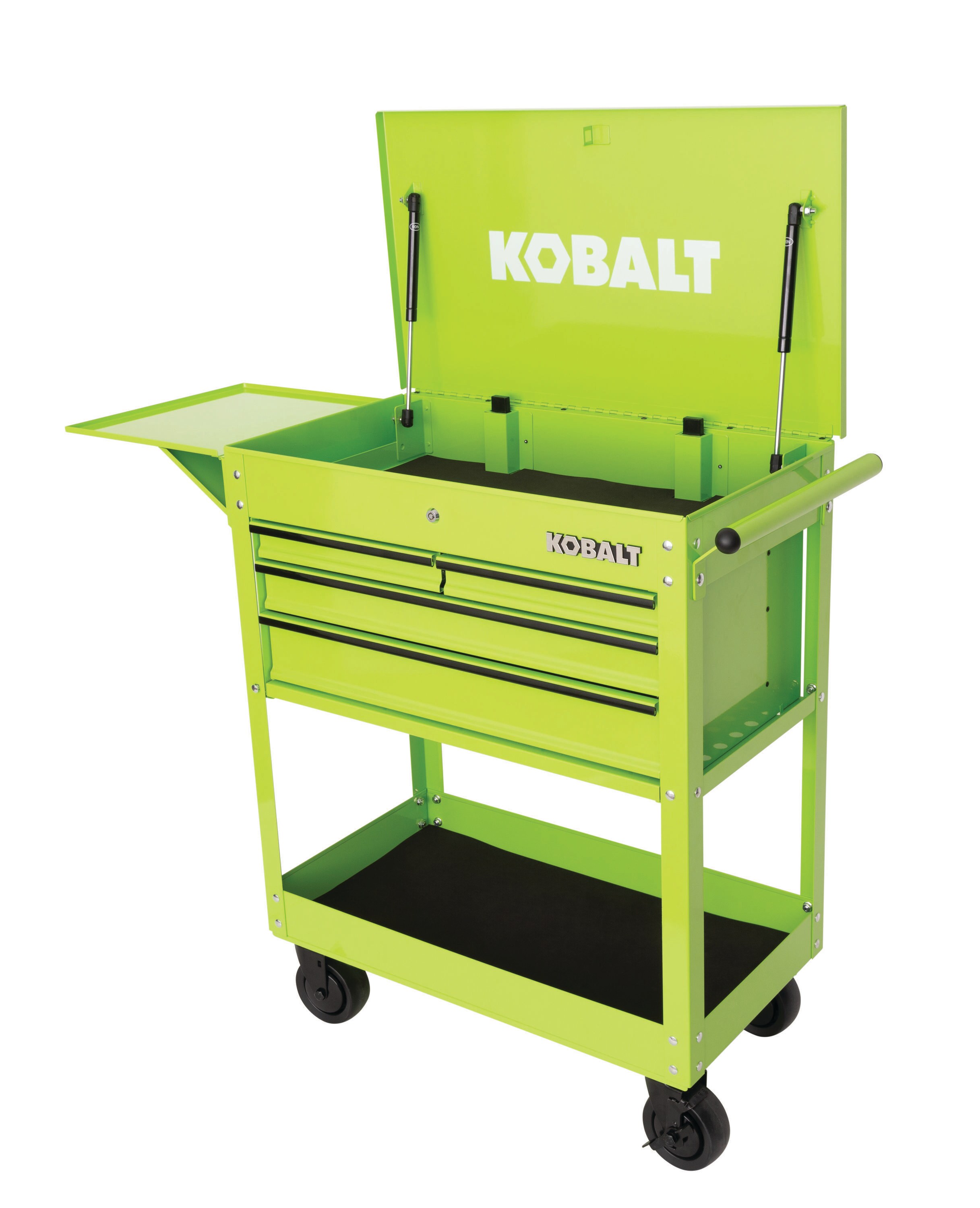 32-in W x 31-in H 4-Drawer Steel Rolling Tool Cabinet (Green) | - Kobalt 53288