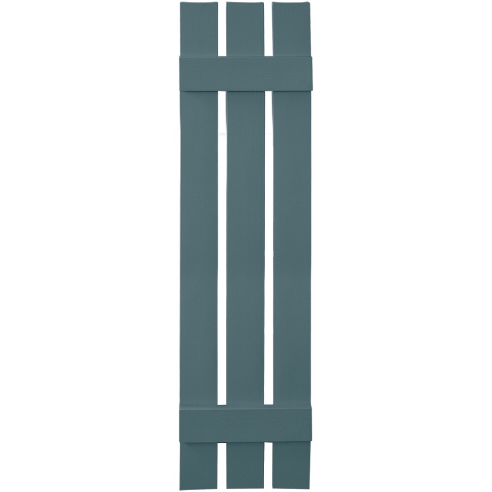 Vantage V5371251004 11.875-in W x 51-in H Blue Board and Batten Spaced Exterior Shutters