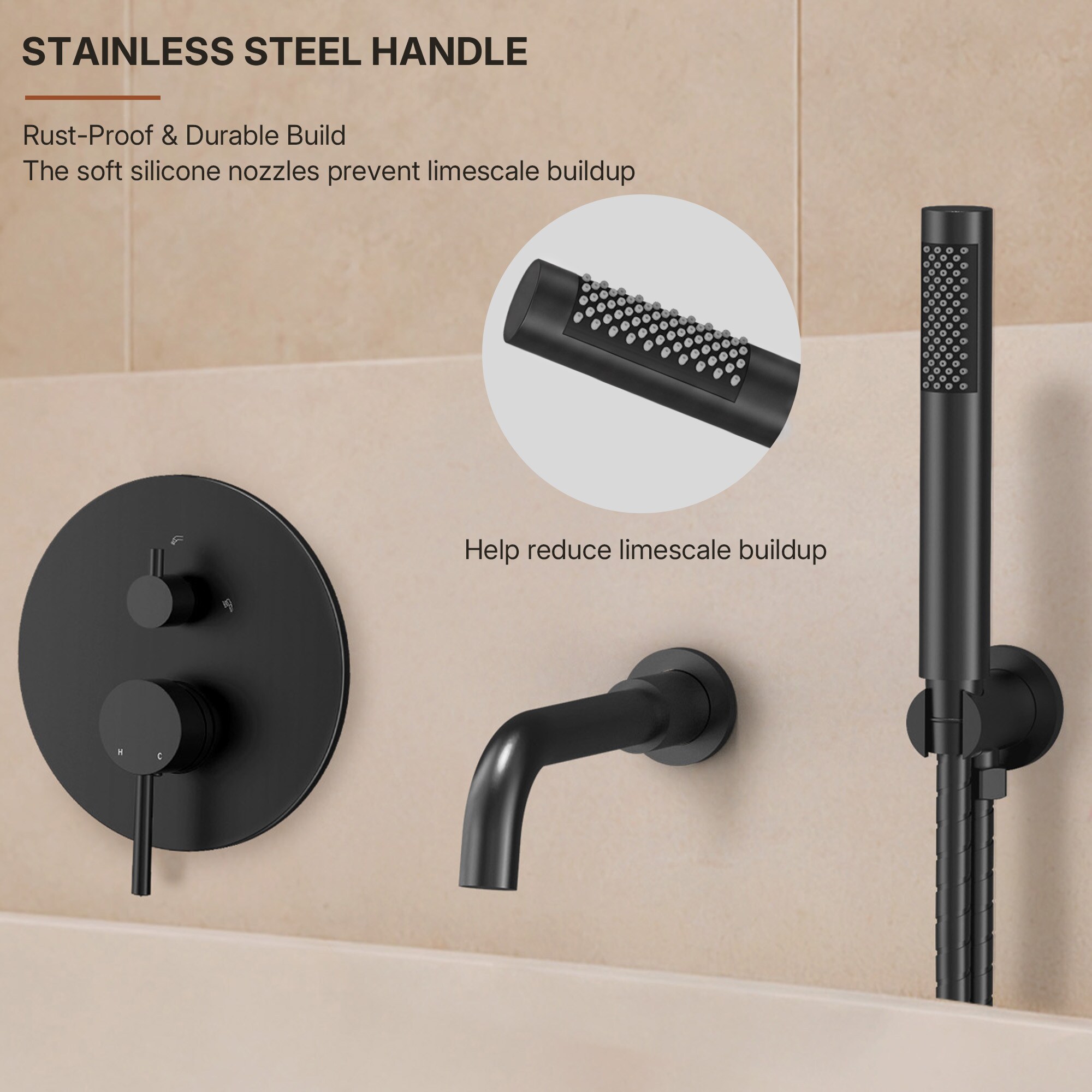 EVERSTEIN SFS-1137-BK Roman-Tub-Faucets - View #7