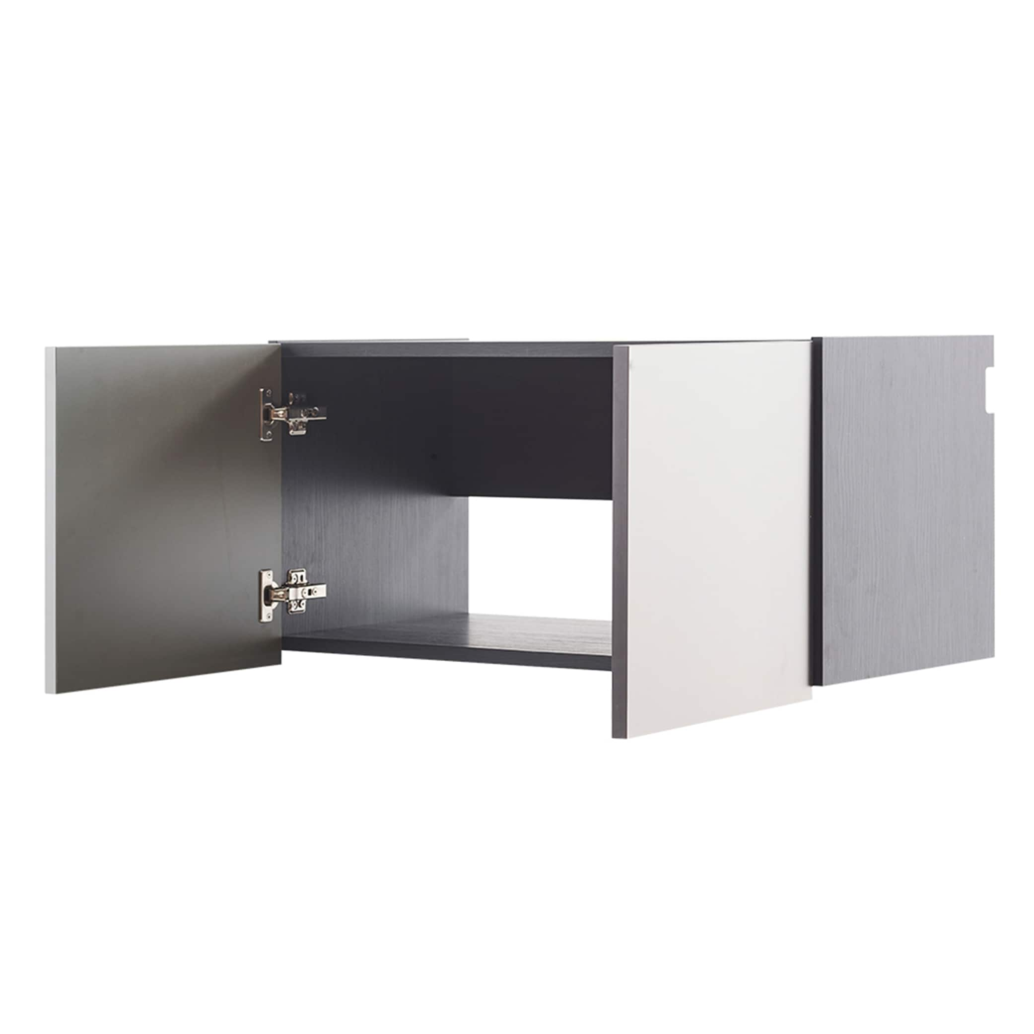 Klair Living Nova Wall-mounted Composite Wood Garage Cabinet in Gray ...