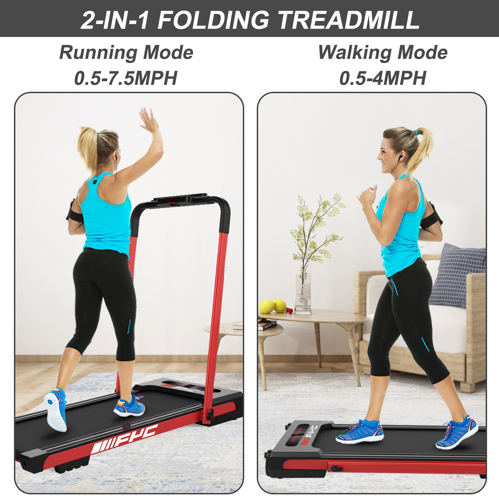 Flynama V-7-JK31-8-RD treadmills - View #3