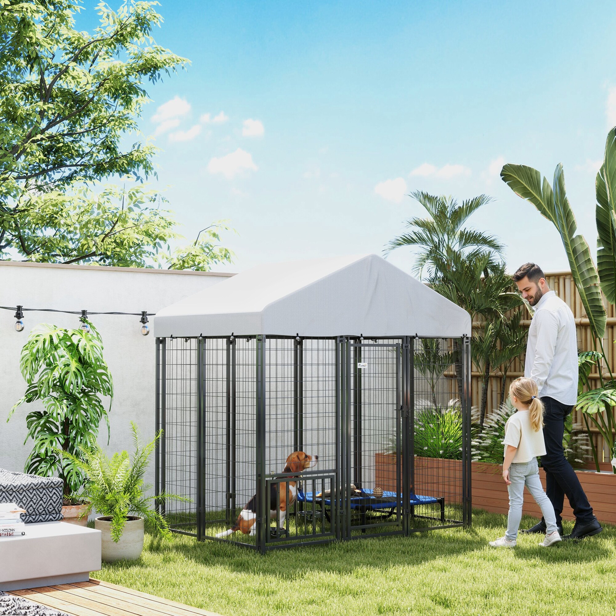 PawHut D02-243V00SR Dog-Pens - Thumbnail View #2