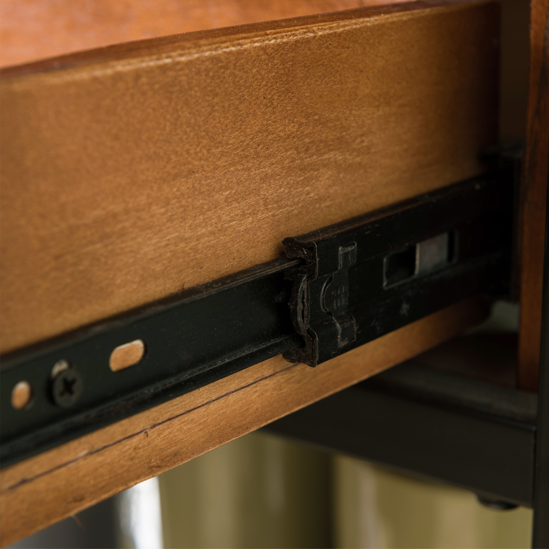 Adjustable Burnished Oak 30" Bookcase with Matte Black Base