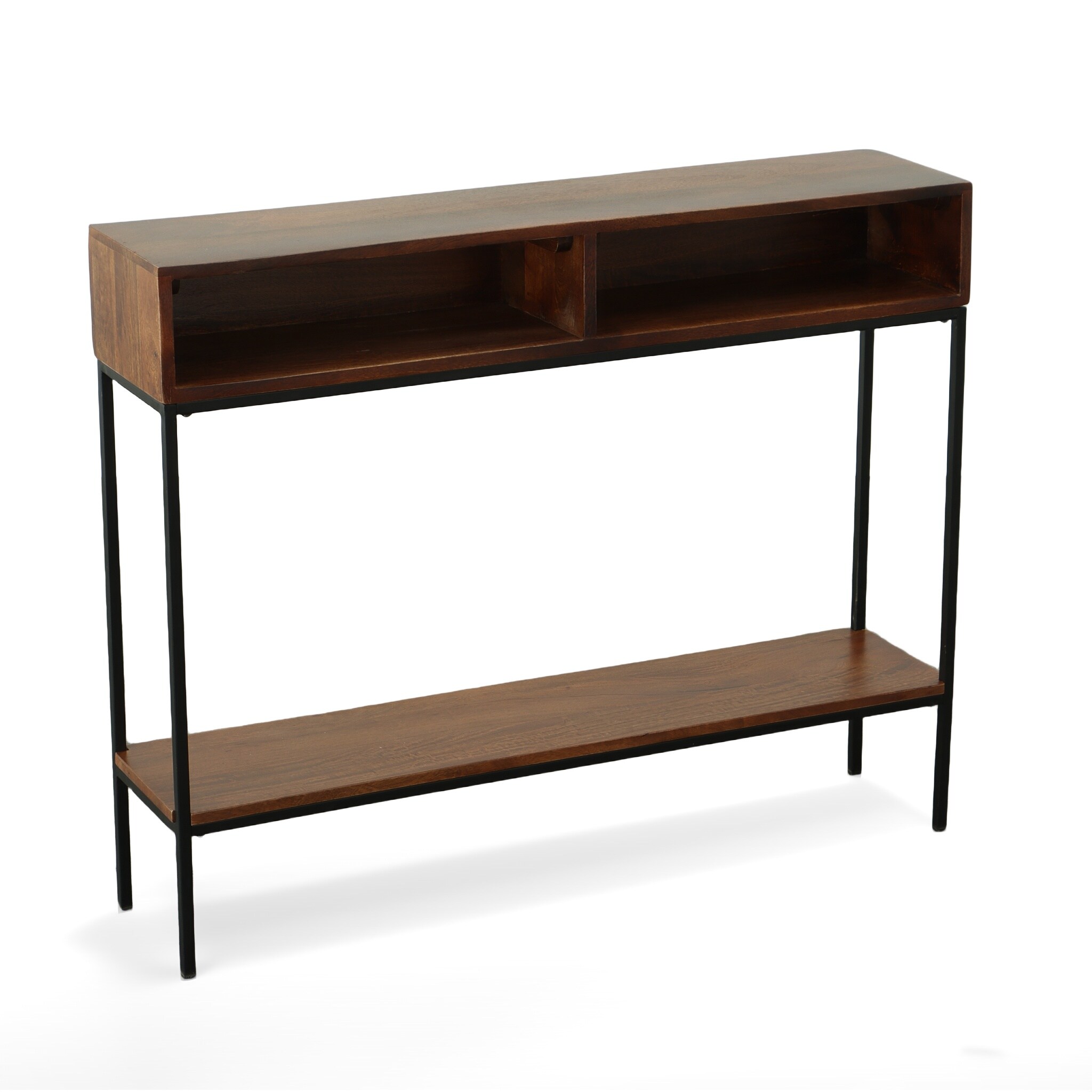 Carolina Cottage CF4234CHETBK Slim Console Rustic Chestnut Console Table