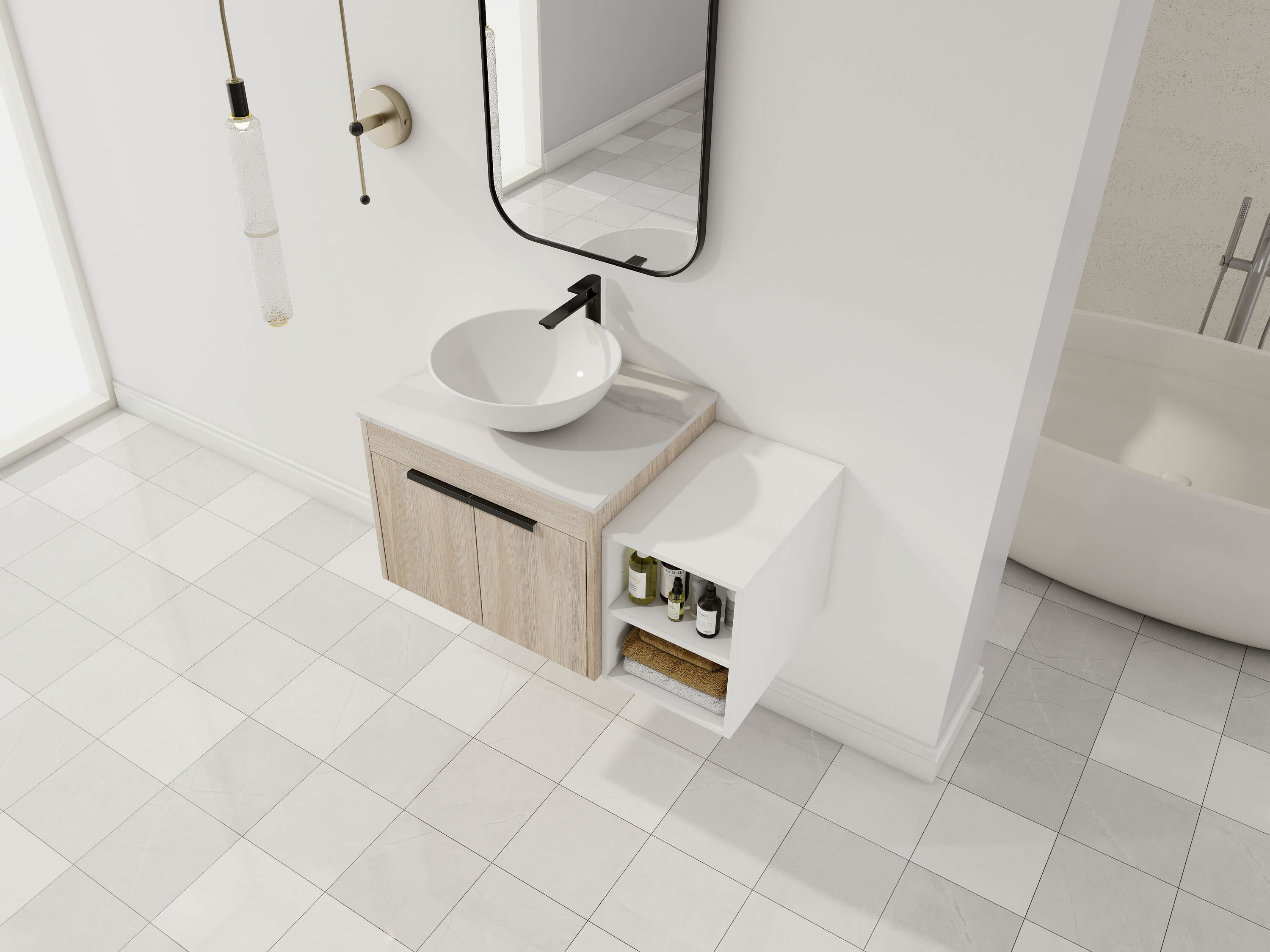 Vynxaria LEXY1308-DJYS-SZT078 Bath-Vanity-Combo - View #3