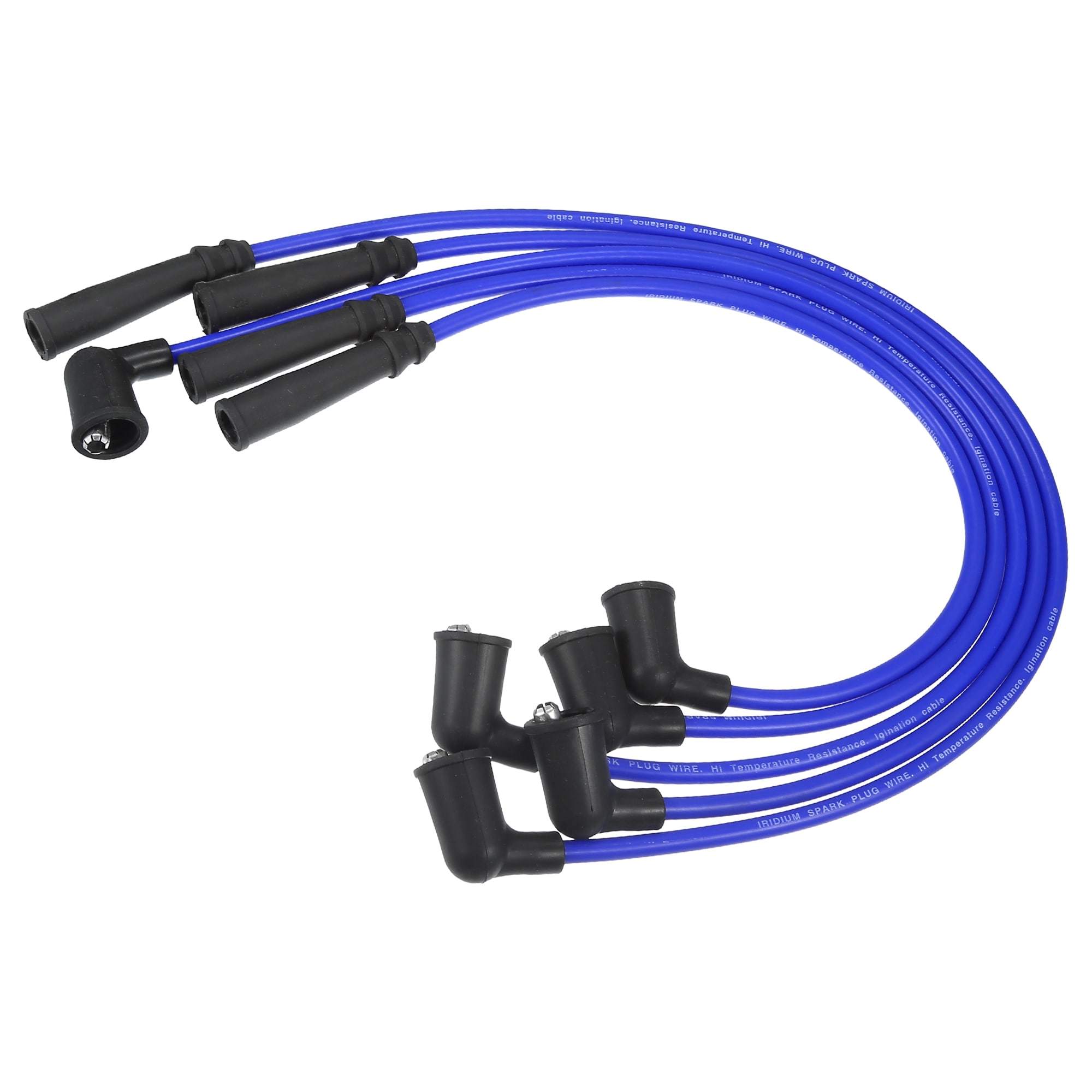 Unique Bargains Car Spark Plug Coil Wires Ignition Coil Harness Cable 7mm Fit for Toyota Corolla Tercel Land Cruiser 9091922133/9091921362/9091922147 - Pack of 5