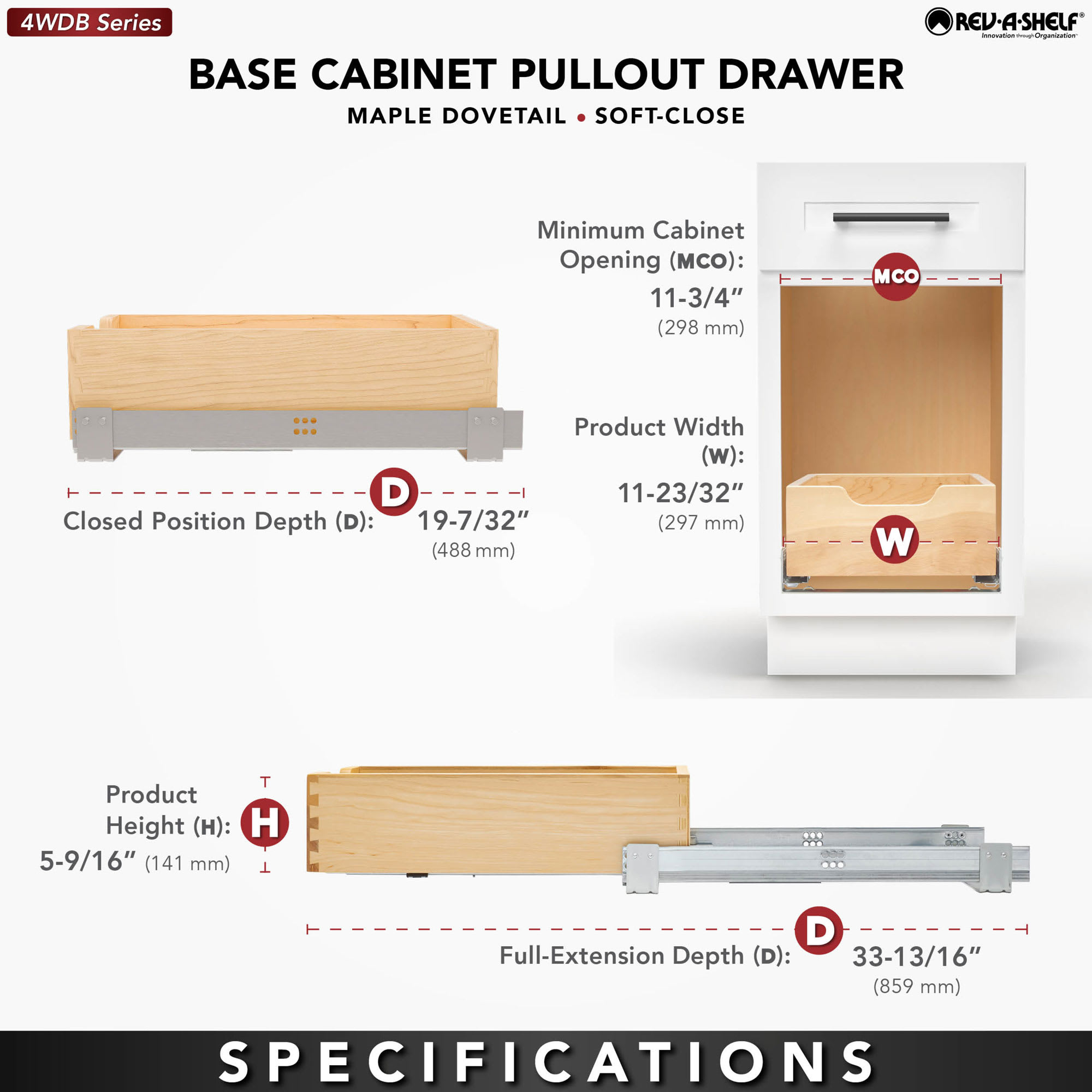 Rev-A-Shelf 410628 Pull-Out-Cabinet-Baskets - View #3