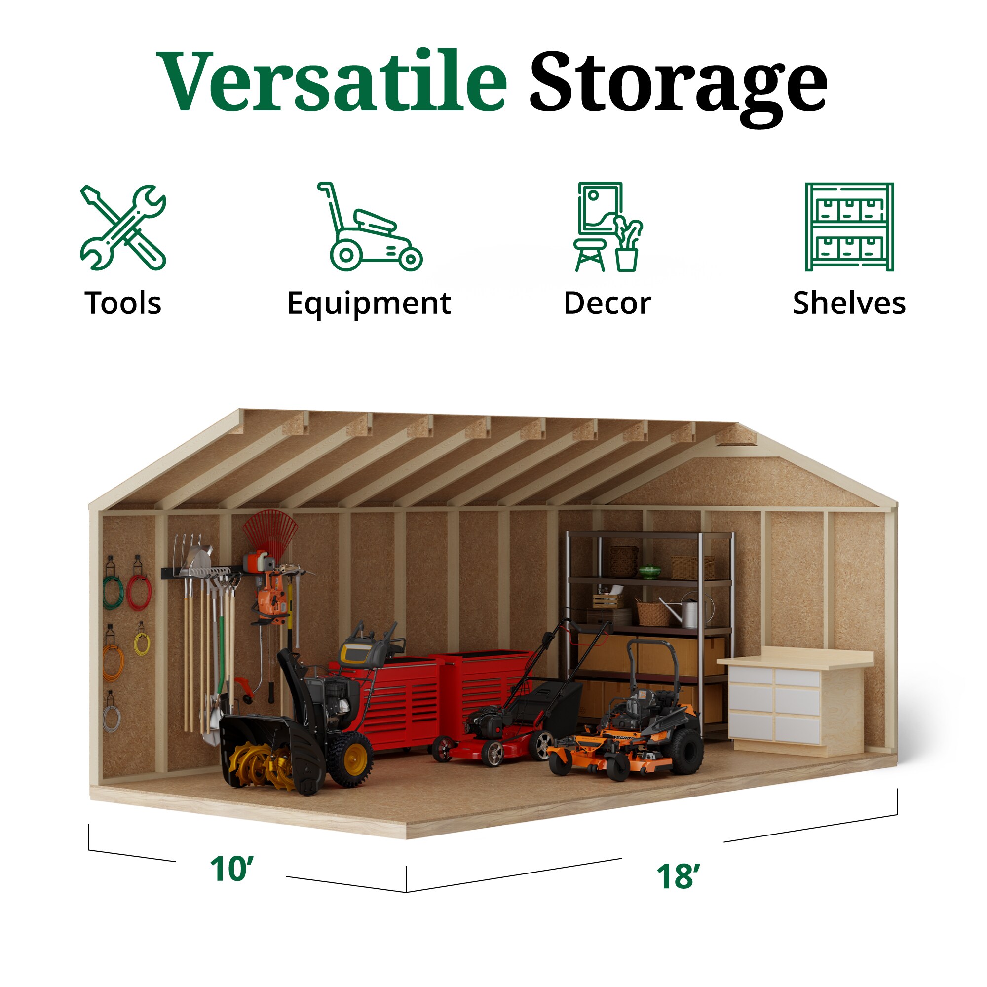 Little Cottage Co 10X18 VGS-PC Wood-Storage-Buildings - View #5