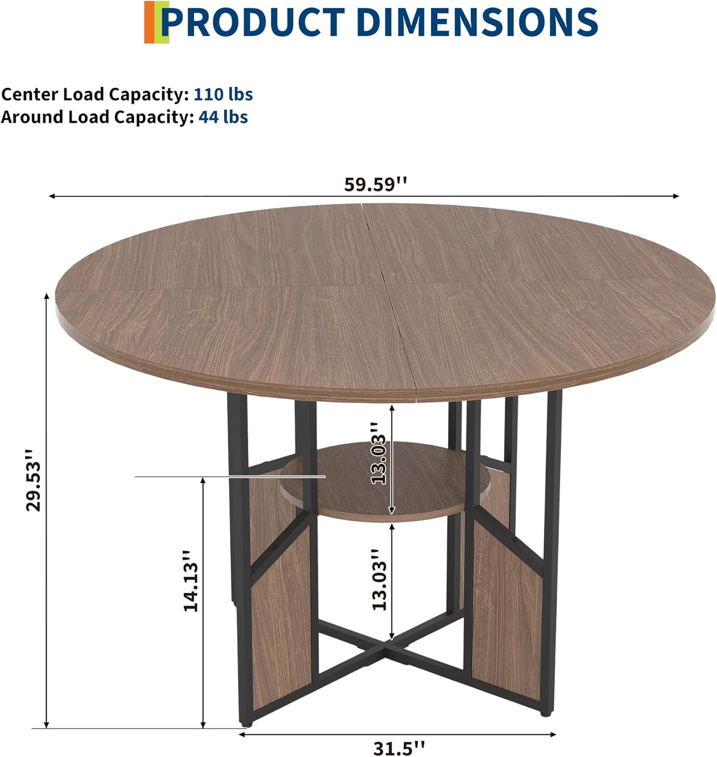 Qeetex DHZ-PHK-34A6GHXT Dining-Tables - View #2