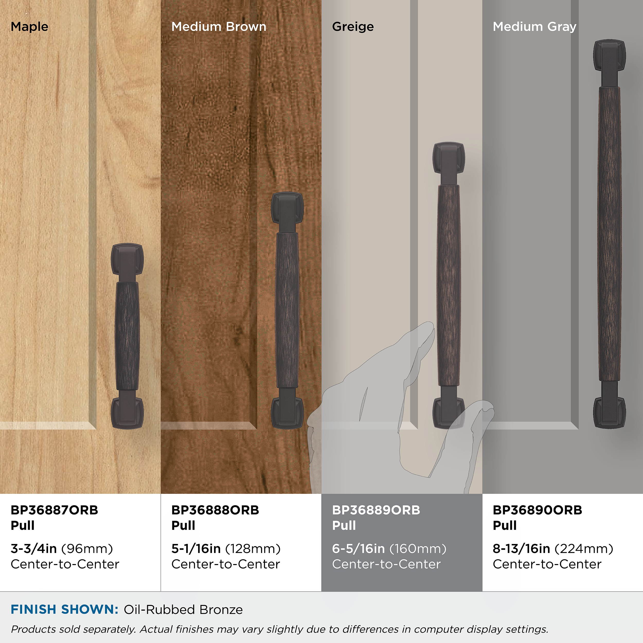 Amerock BP36889ORB Cabinet-Pulls - View #5