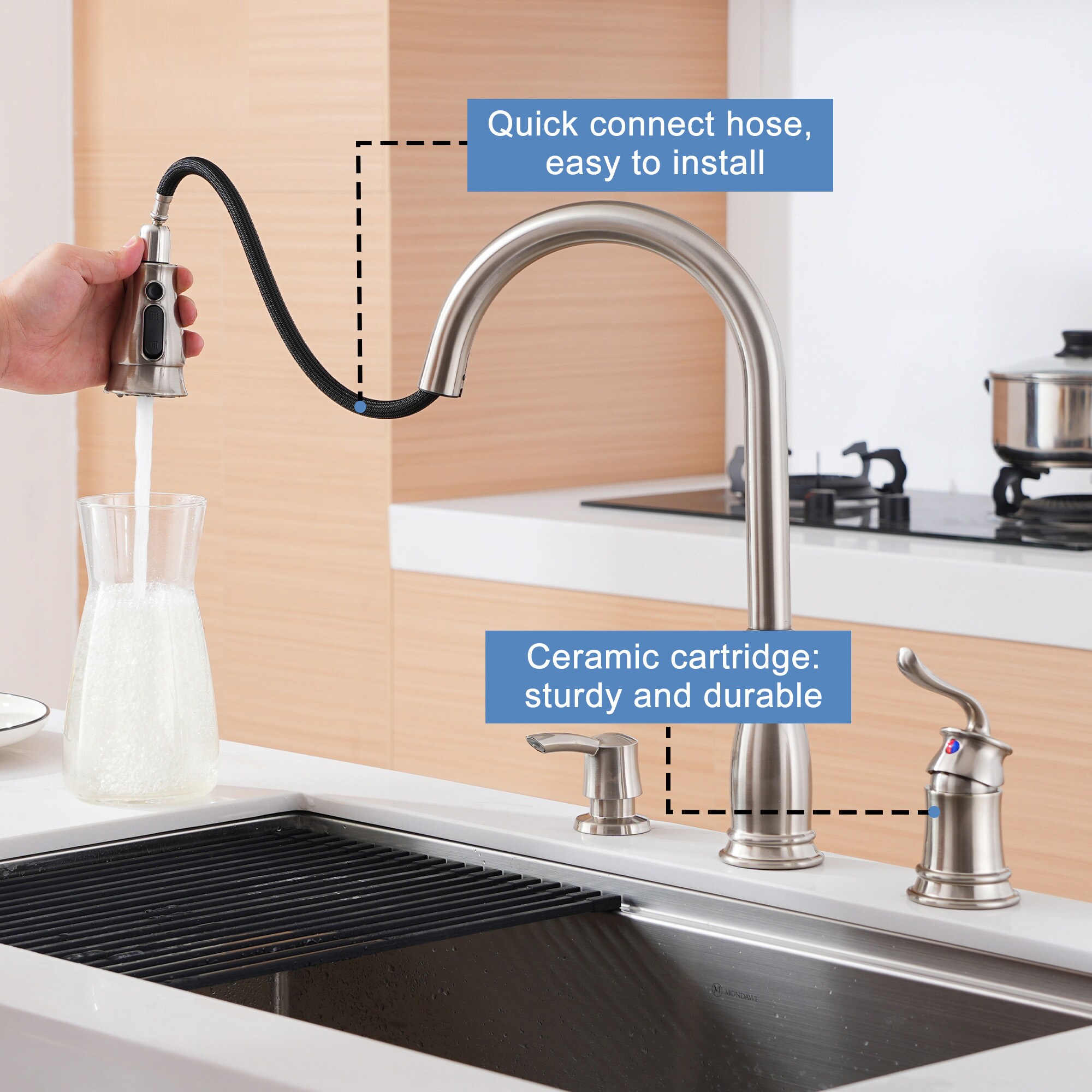 Clihome CL-MS365-1-CH Kitchen-Faucets - View #11