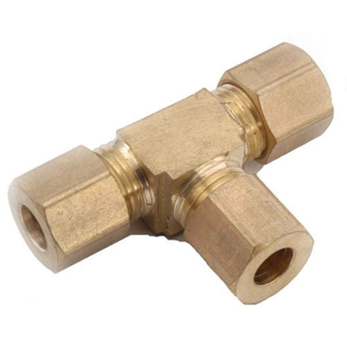Anderson Metals  1/2-Inch Brass Compression Tee 750064-08