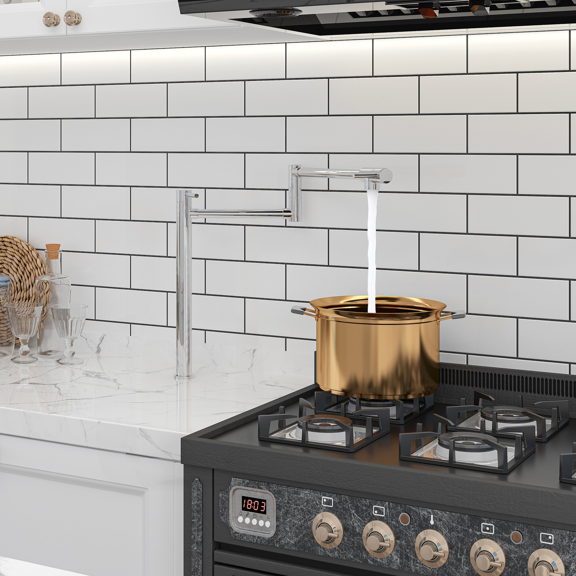 CASAINC KCLT0027-CP Kitchen-Faucets - View #3