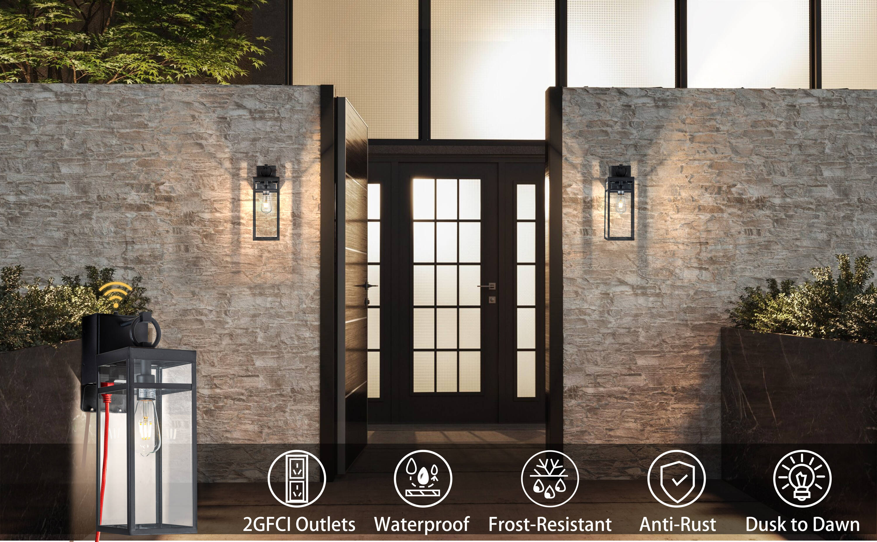 AloaDecor Lighting L7135W01A Outdoor-Wall-Lighting - View #10