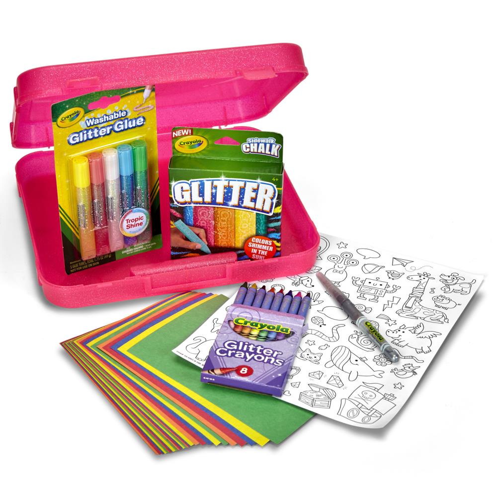 Crayola Glitter Crayons, Set of 24, Assorted Glitter