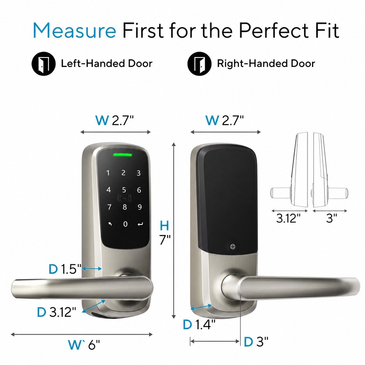 UUDULY LUU0710U105 Electronic-Door-Locks - View #7