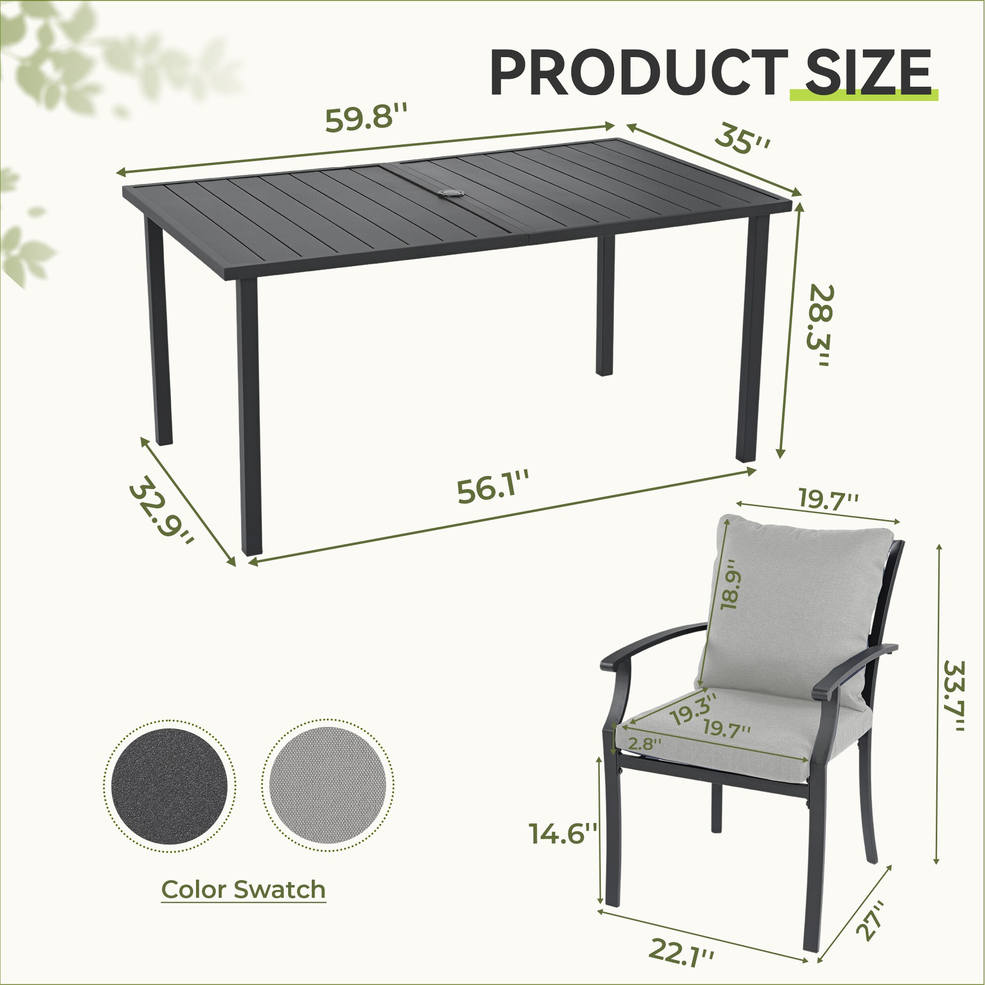  EL-CZ7-HG-I1-WL3 Patio-Dining-Sets - View #3
