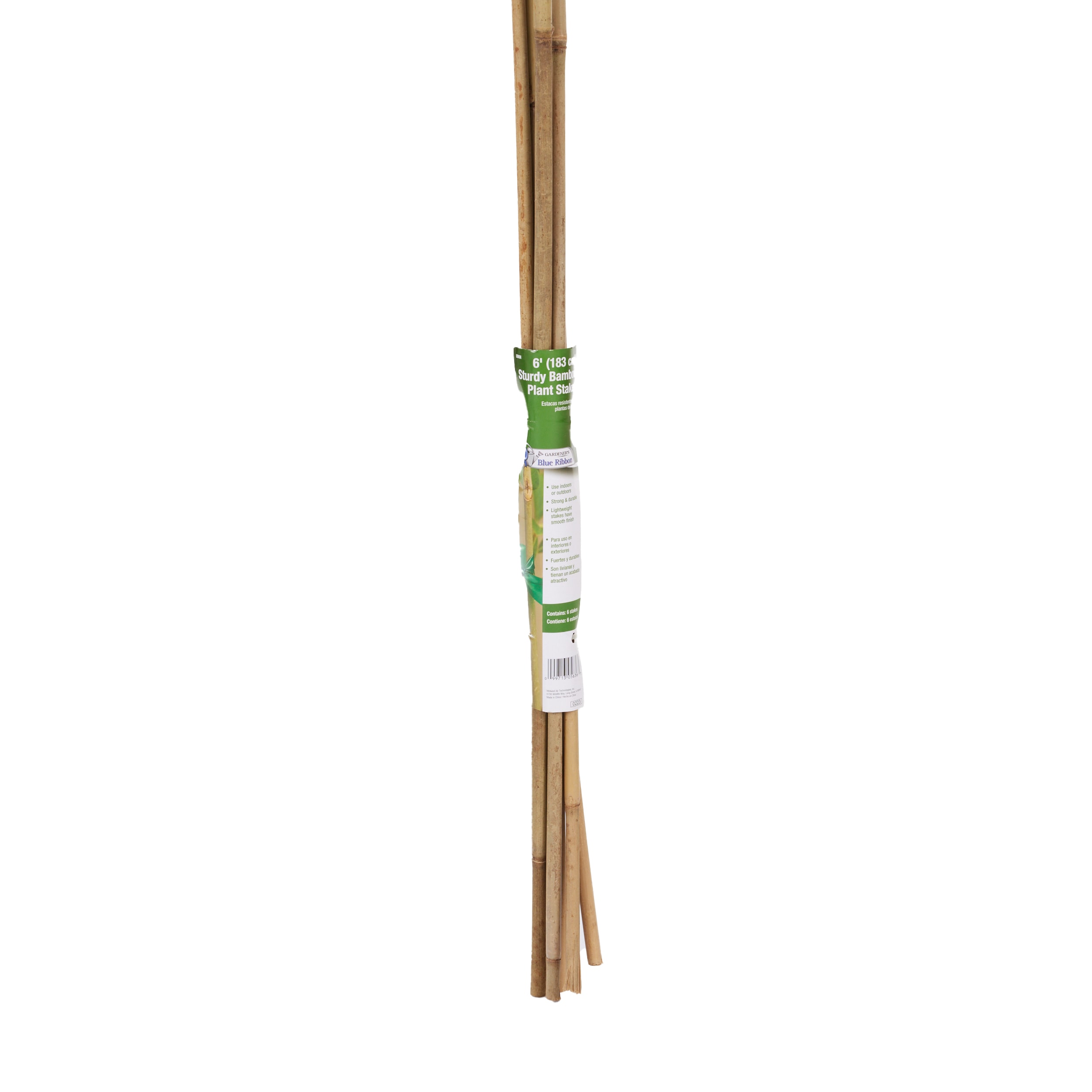 Gardener's Blue Ribbon 6-ft Bamboo Stake 6-Pack Natural | BB6N