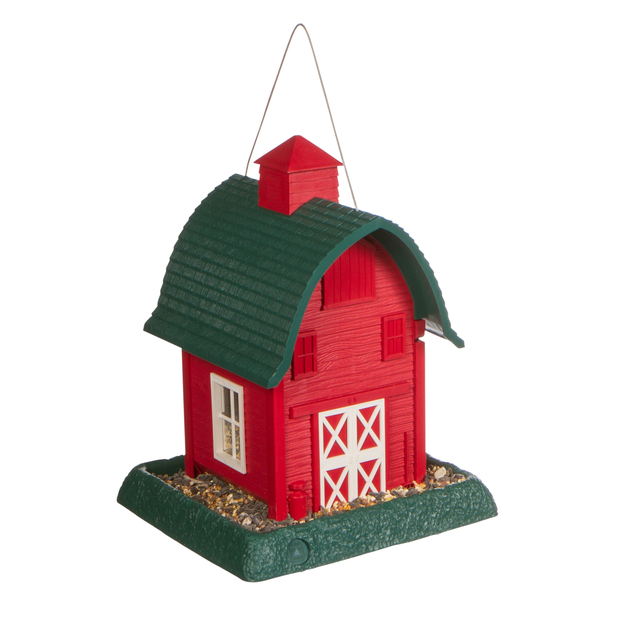 North States 9081M Plastic Hanging/Post-mount Squirrel-Resistant Hopper Bird feeder - 5-lbs