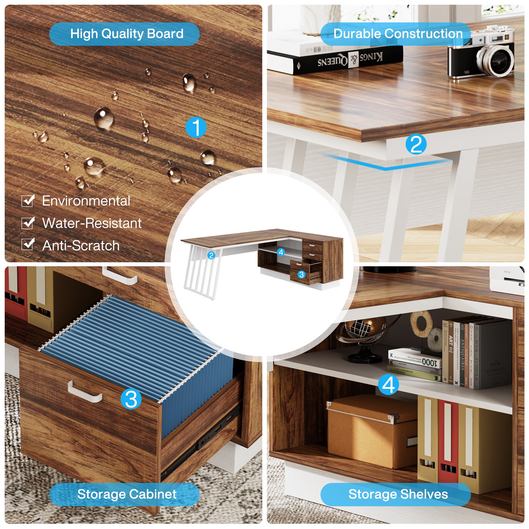 Fnova LWTJ-JW0723 Office-Tables - View #4