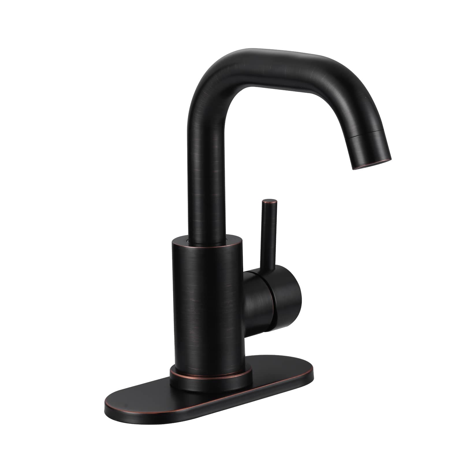 ALEASHA Single Handle Bar Faucet with 360-degree Swivel Spout for Prep Sink or Wet Bar in Oil-rubbed Bronze
