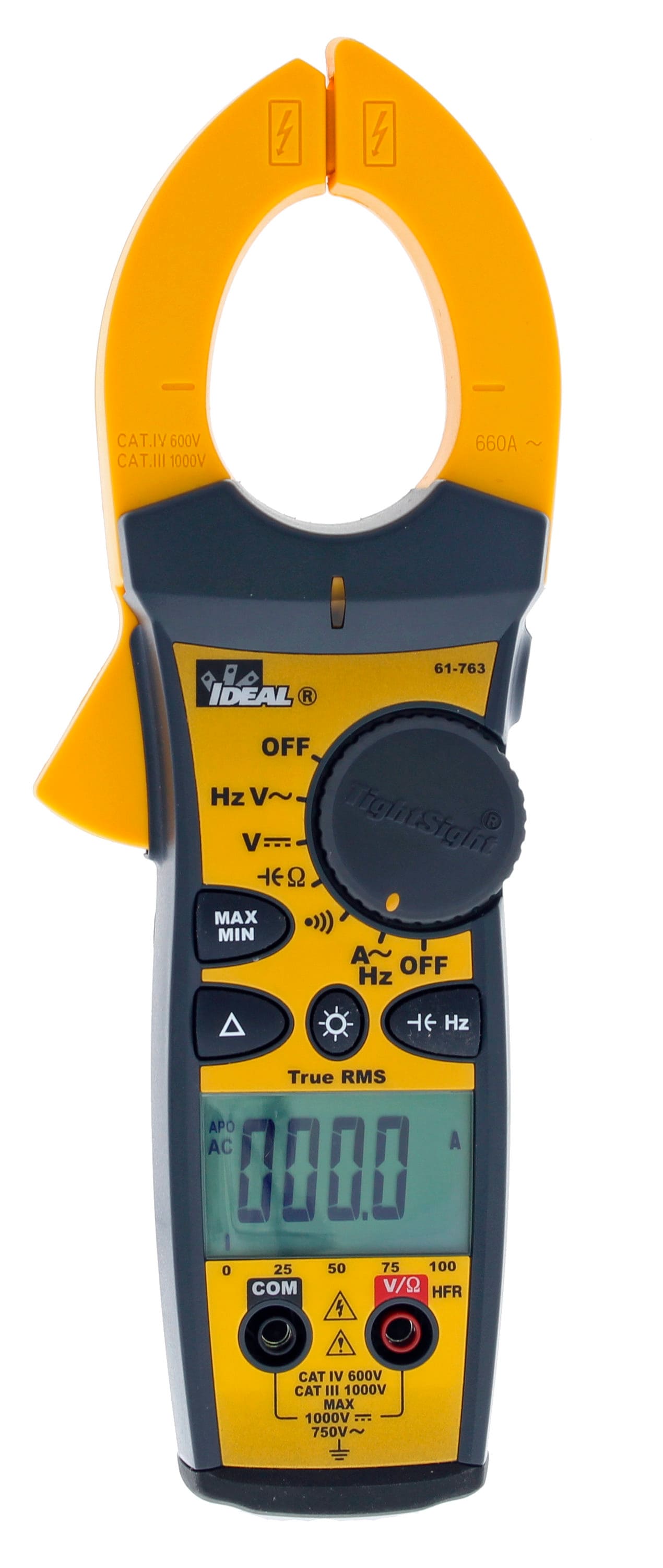 IDEAL 660 Amp Ac Voltage-Volt Digital Ac/Dc Clamp Meter (Battery ...