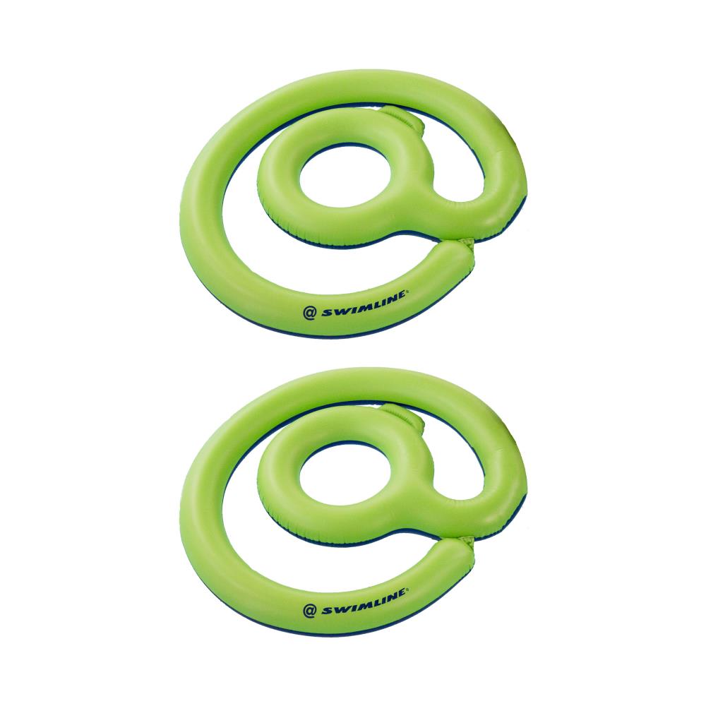 Swimline 112184 62-in x 62-in 1-Seat Green Inflatable Raft 2-Pack