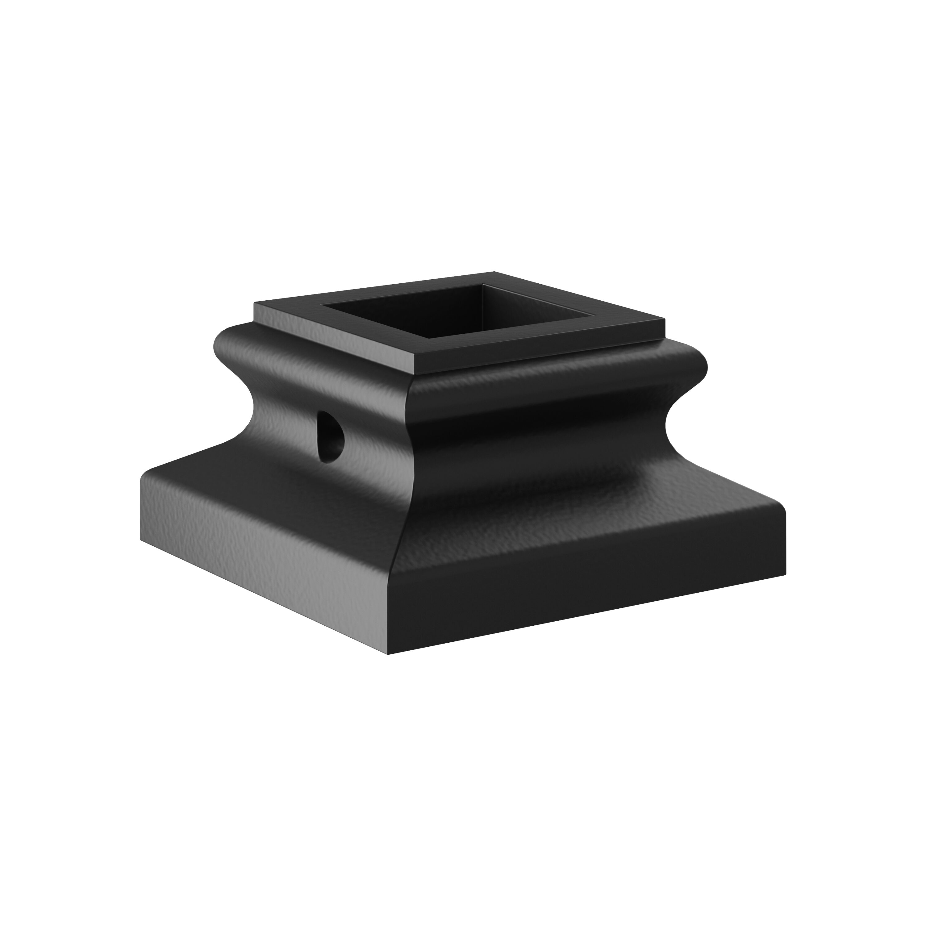 Crown Heritage 4982811FB 0.9843-in x 1.8504-in Satin Black Steel Stair Baluster Shoe